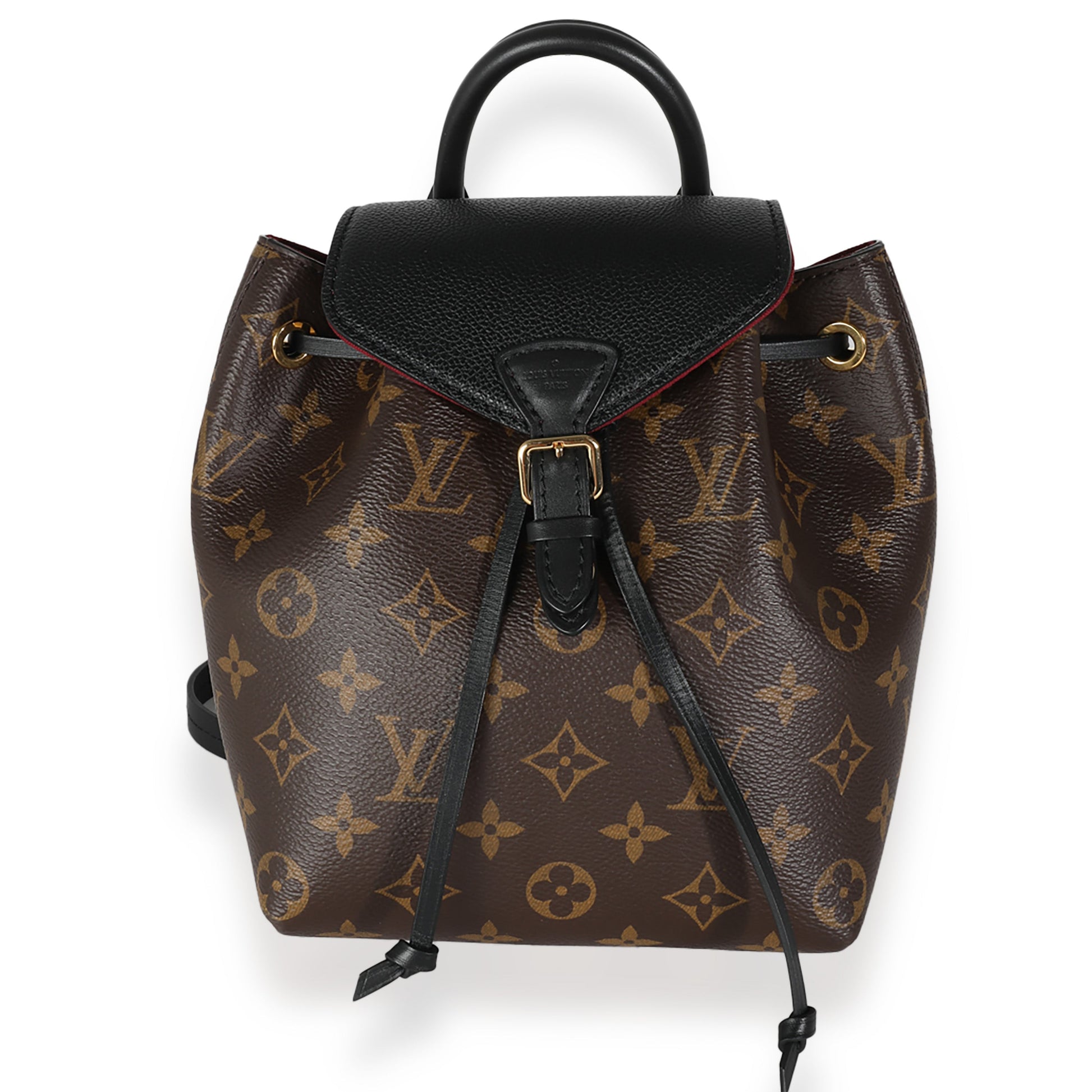 Louis Vuitton Montsouris BB Monogram Canvas Black Handbag
