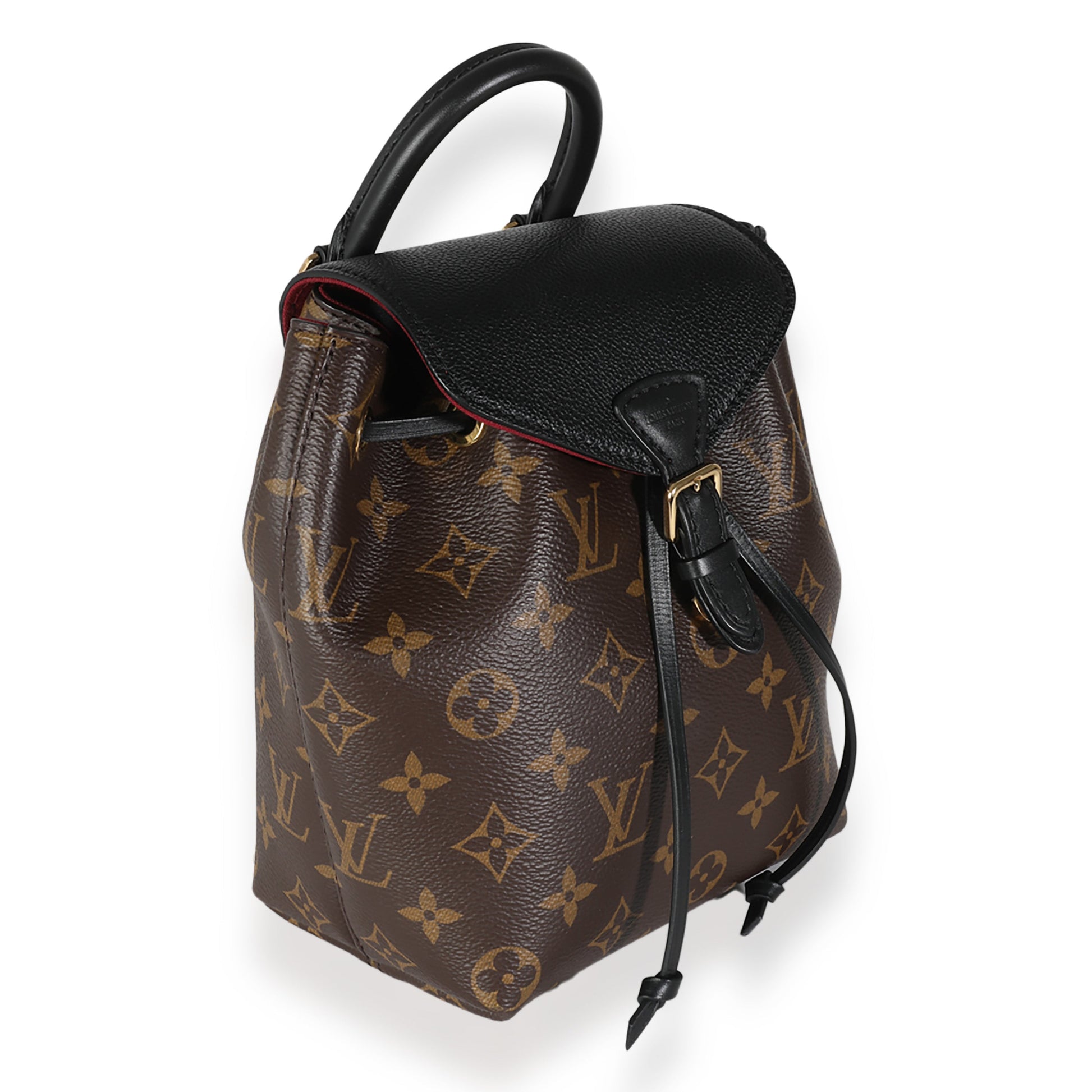 Louis Vuitton Montsouris BB Monogram Canvas Black Handbag
