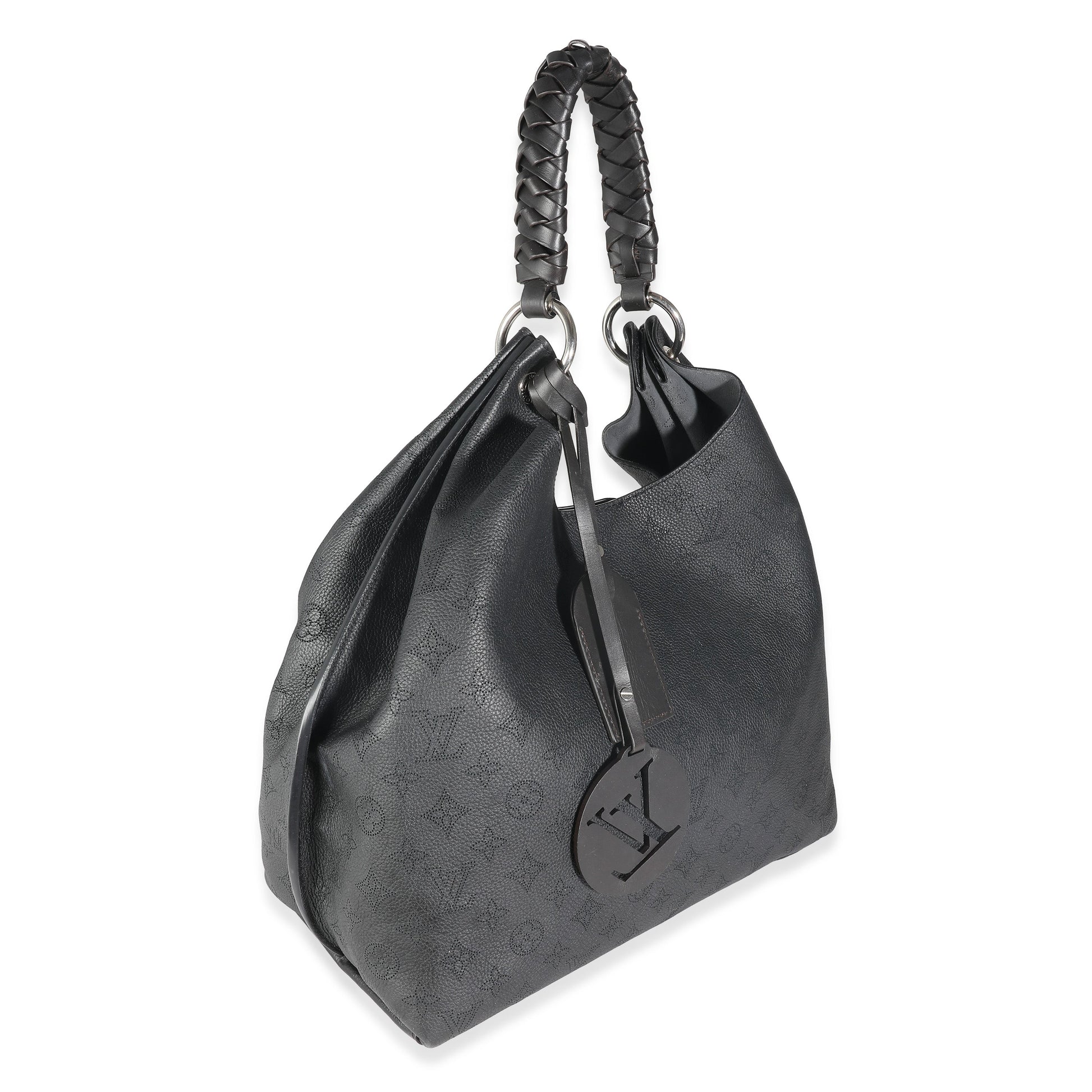 Louis Vuitton Mahina Carmel Black Shoulder Bag