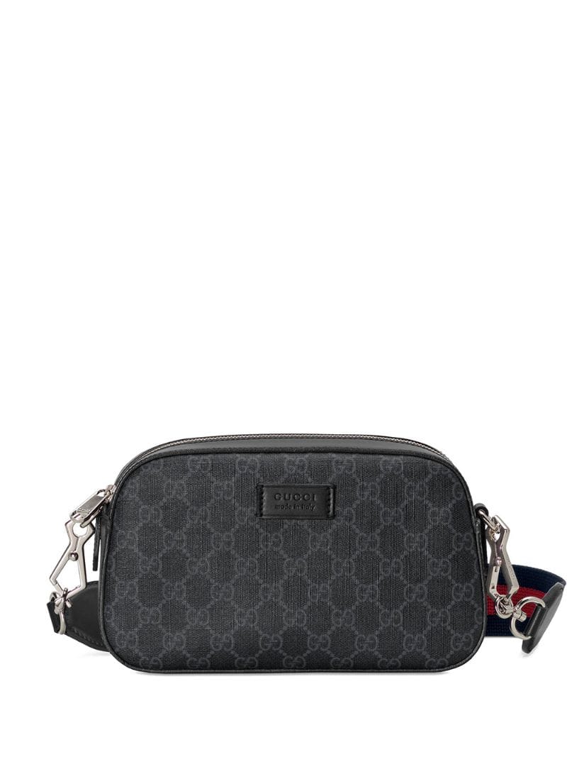 Gucci - GG Supreme Canvas Shoulder Bag - unisex - Linen/Flax/Canvas/Leather/Nylon - One Size - Grey