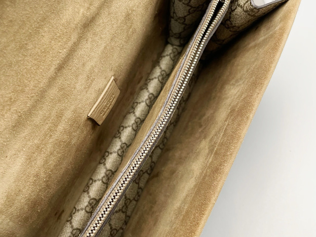 Gucci Dionysus Top Handle Chain Bag Gg Coated Canvas Beige Canvas Shoulder Bag Bag