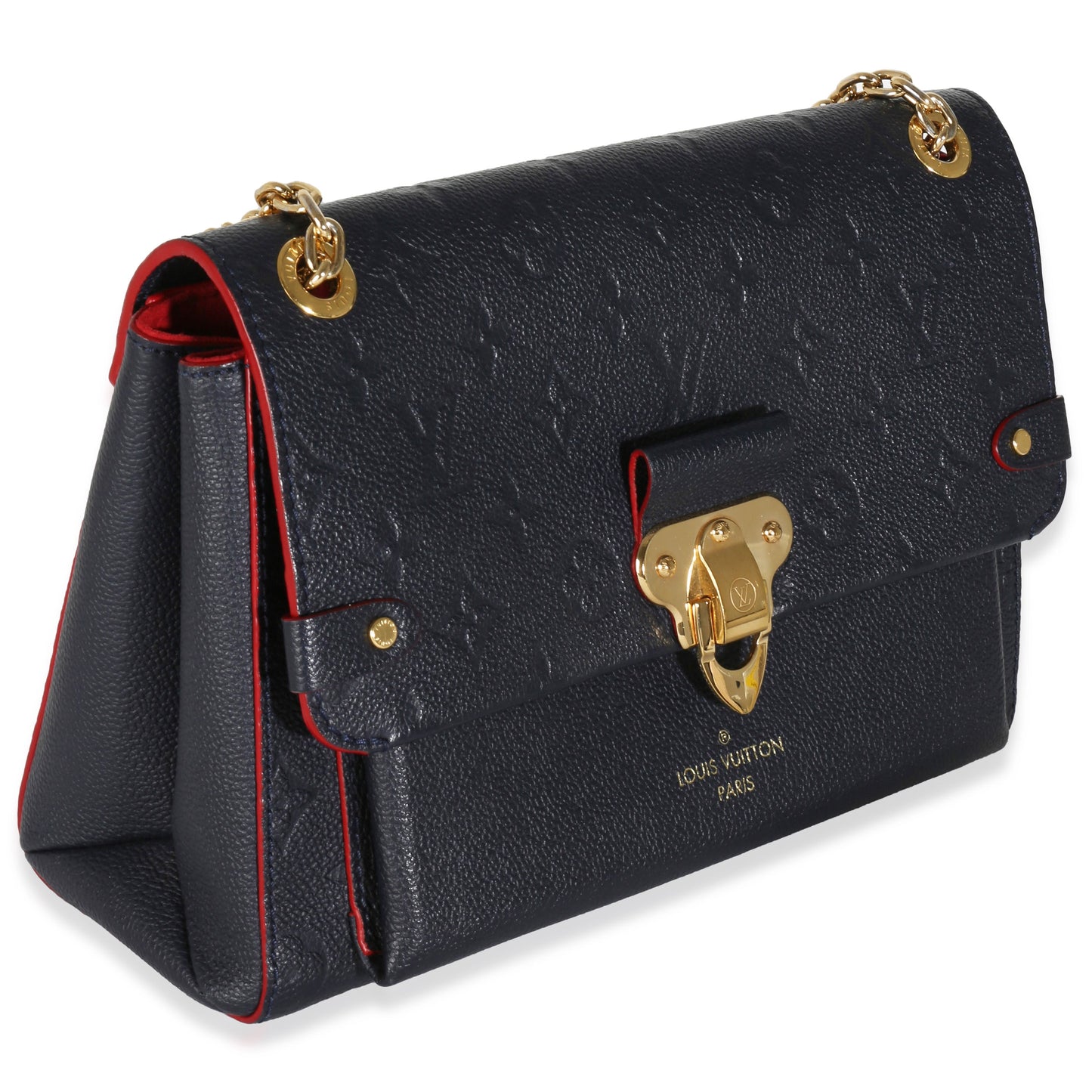 Louis Vuitton Marine Rouge Empreinte Vavin PM Monogram Handbag