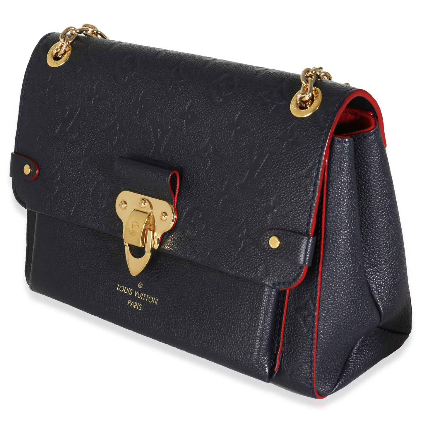 Louis Vuitton Marine Rouge Empreinte Vavin PM Monogram Handbag