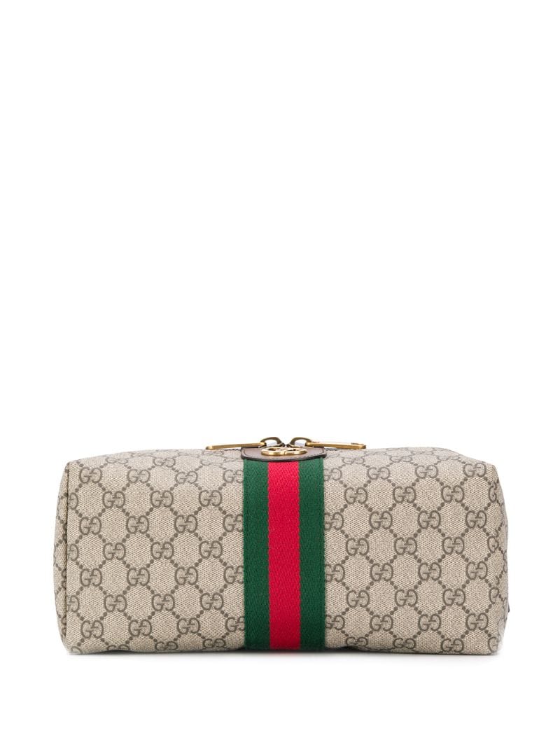 Gucci - Ophidia GG toiletry case - women - Calf Leather - One Size - Brown