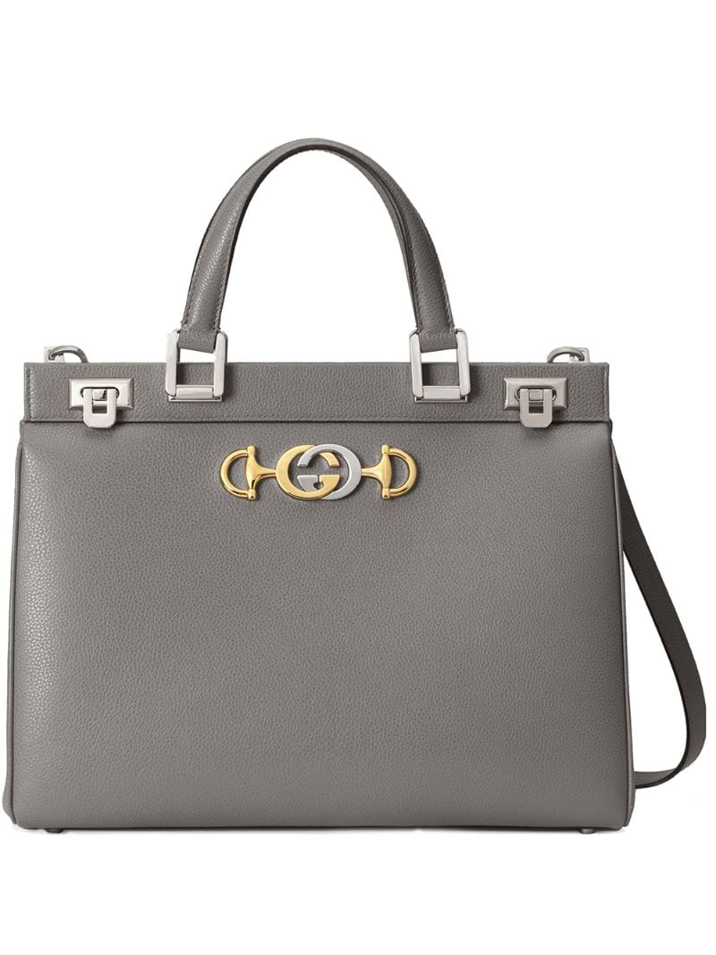 Gucci - Zumi tote bag - women - Leather/Viscose/metal - One Size - Grey