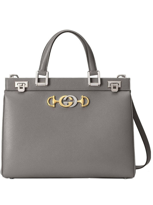 Gucci - Zumi tote bag - women - Leather/Viscose/metal - One Size - Grey