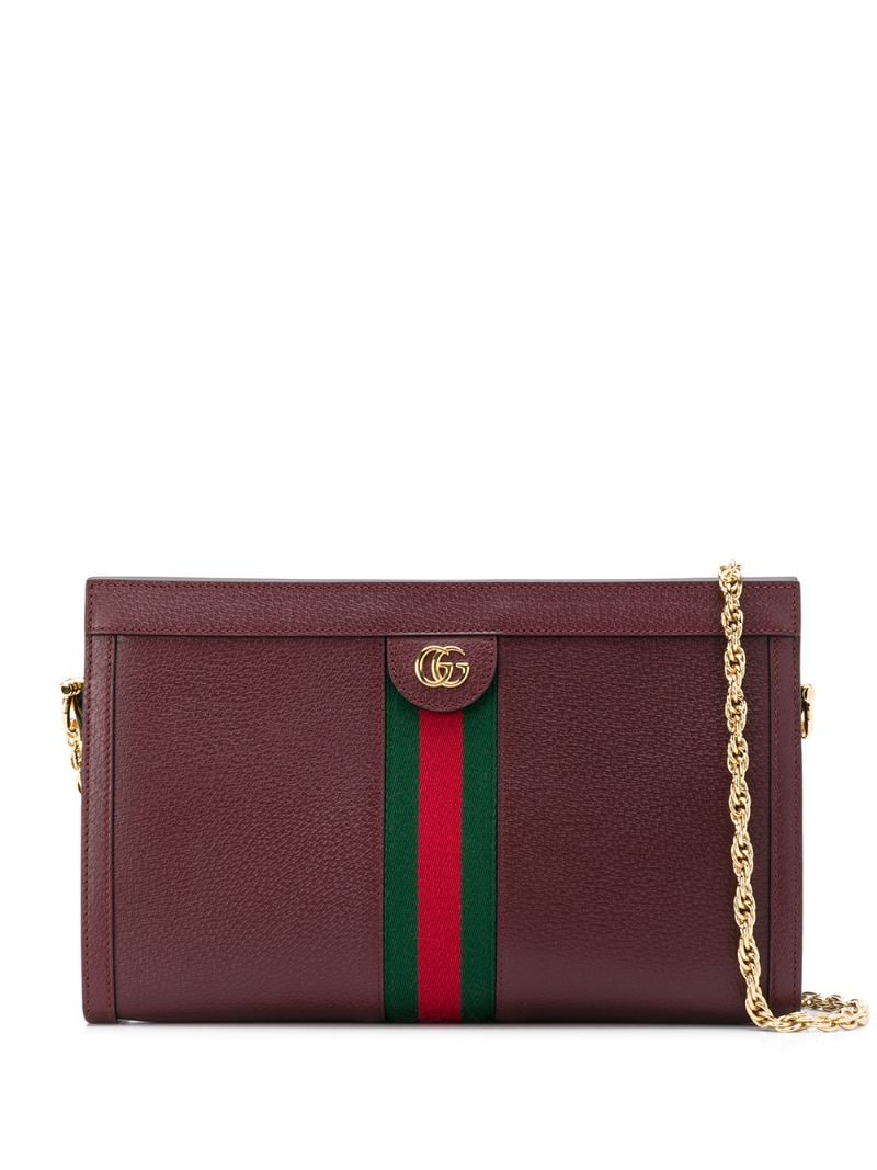 Gucci - small Ophidia shoulder bag - women - Leather - One Size - Red