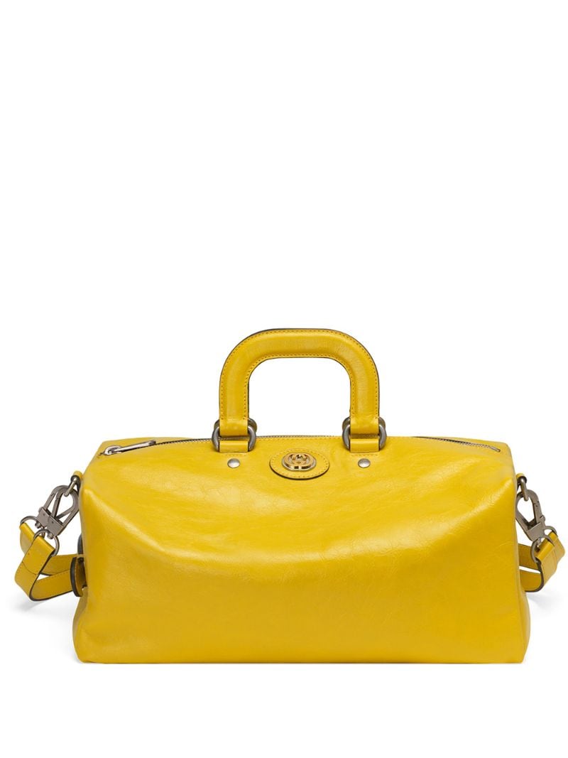 Gucci - Soft leather backpack - men - Cotton/Leather - One Size - yellow
