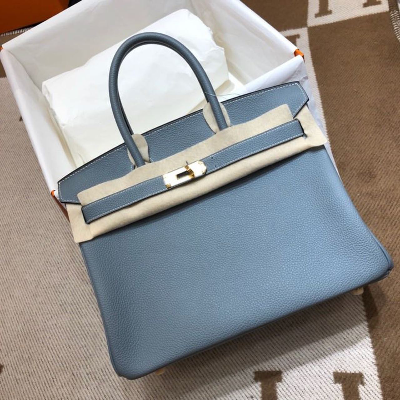 Top Quality Birkin For Women Sitop Qualityer Blue Travel Bag