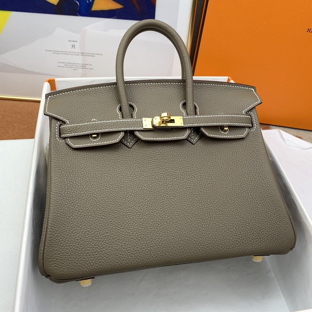 Top Quality Birkin Nata Swift For Women Brown Gold Travel Bag