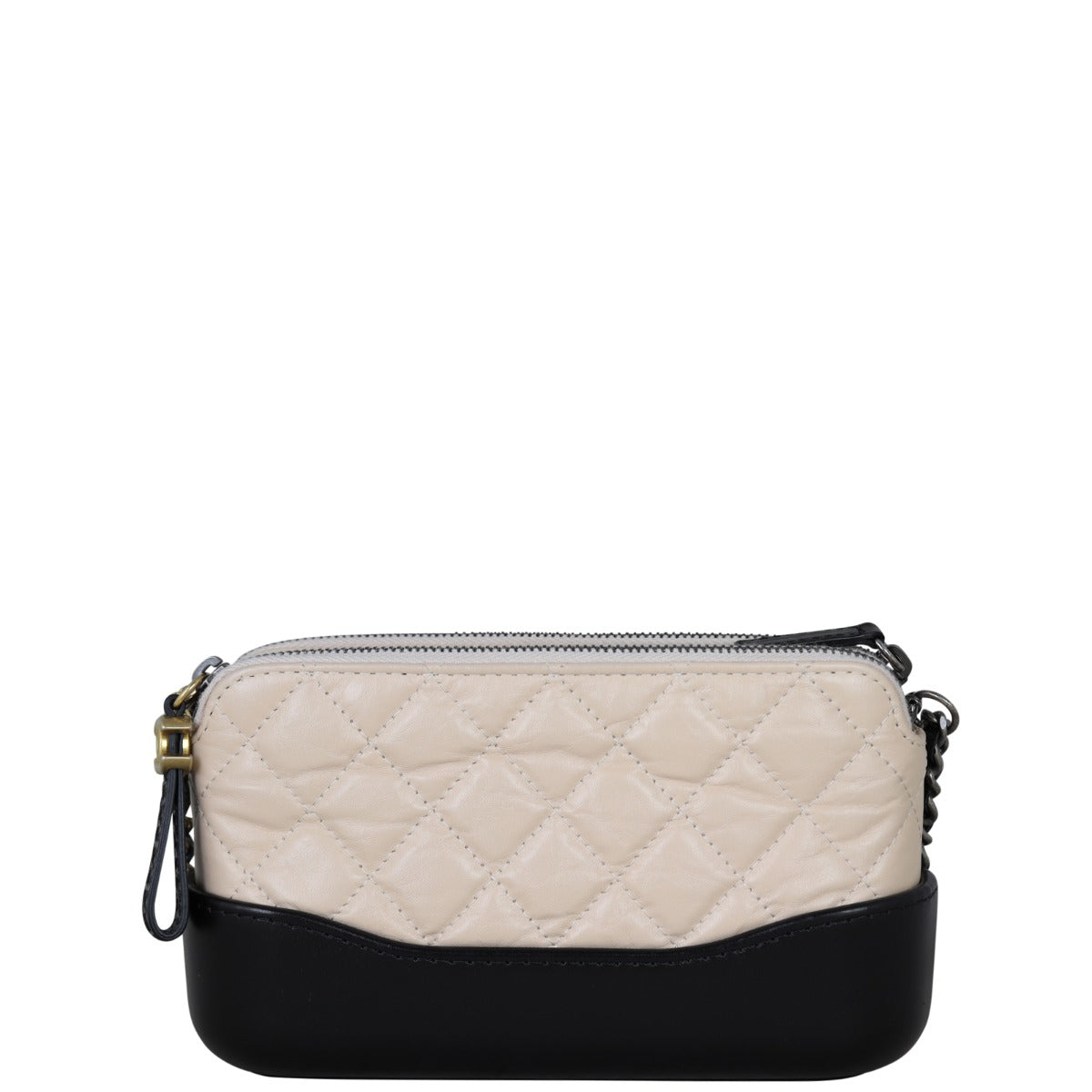 Chanel Gabrielle Clutch with White Beige Clutch Bag