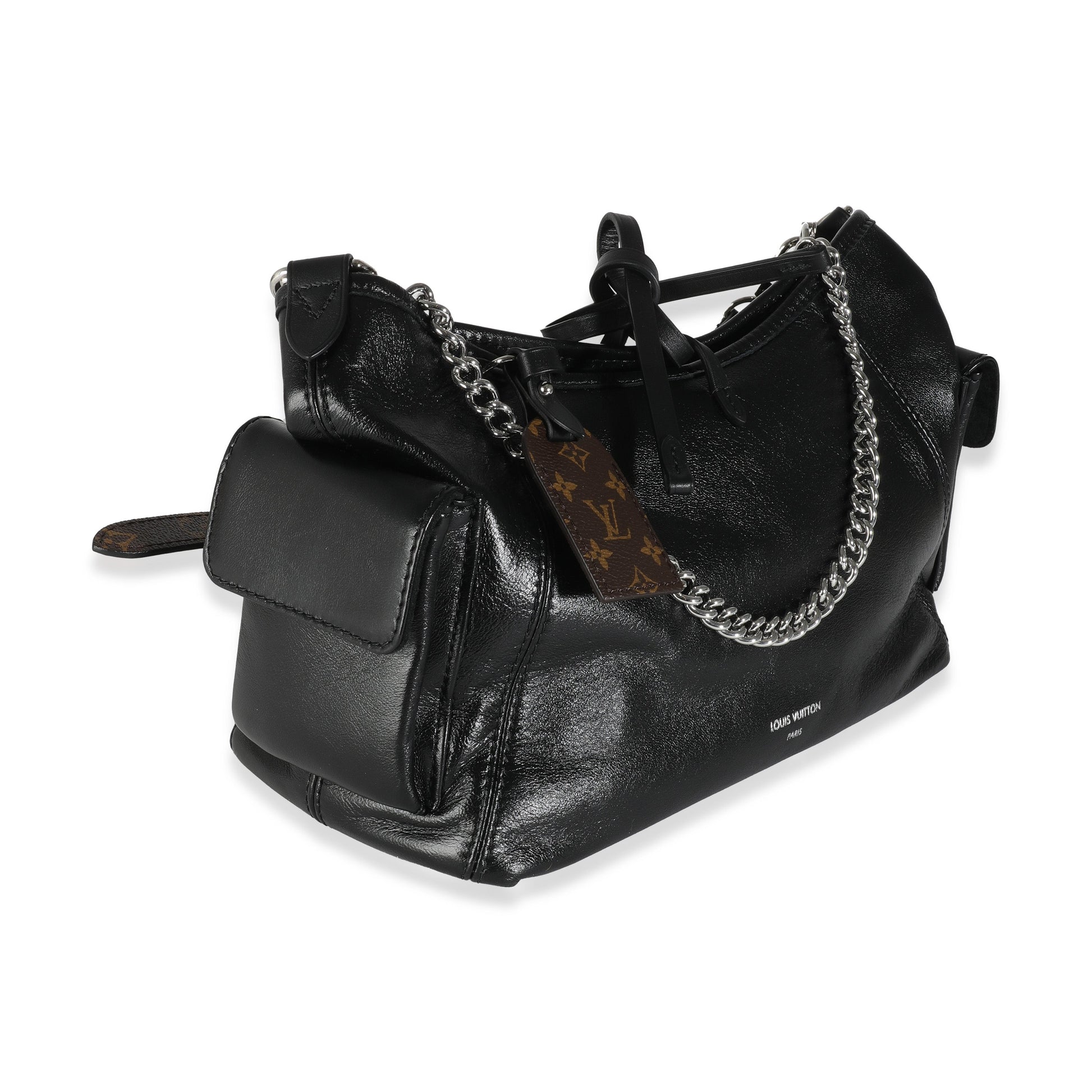Louis Vuitton CarryAll Cargo Vibe PM Lambskin Black Handbag