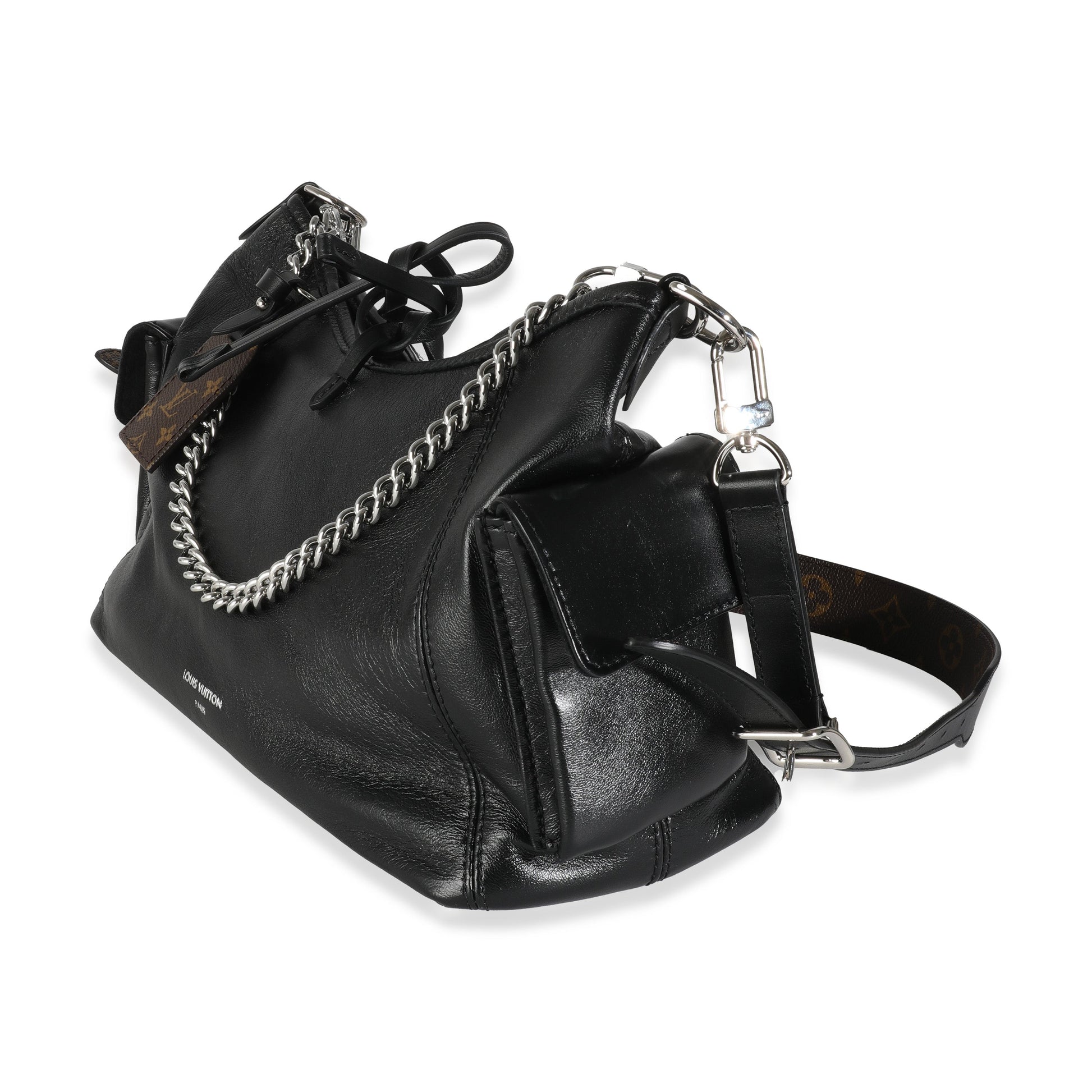 Louis Vuitton CarryAll Cargo Vibe PM Lambskin Black Handbag