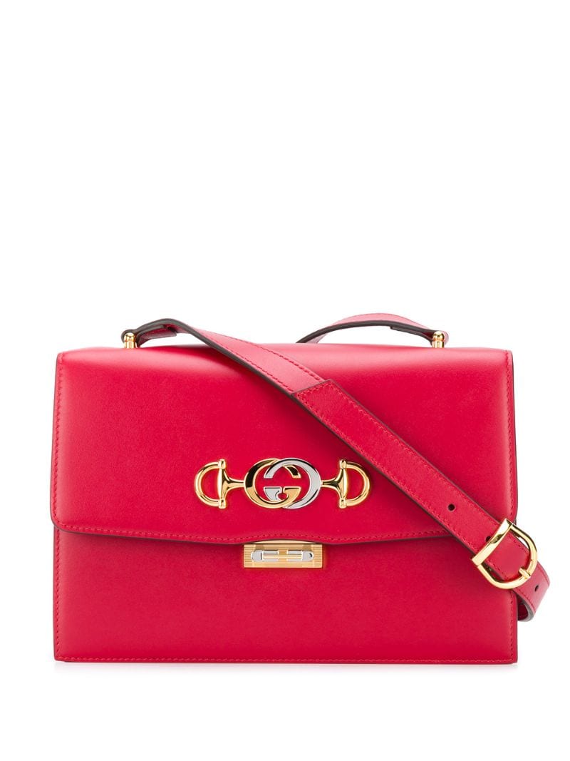 Gucci - Zumi crossbody bag - women - Leather - One Size - Red