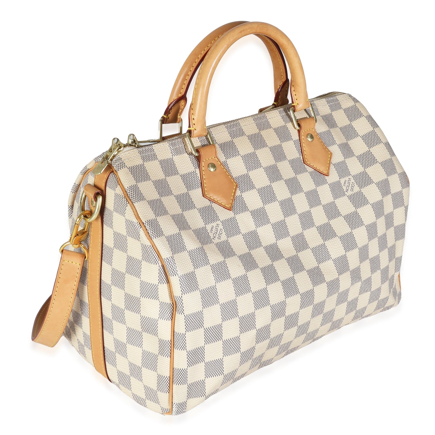 Louis Vuitton Damier Azur Speedy Bandouliere 30 Canvas Handbag