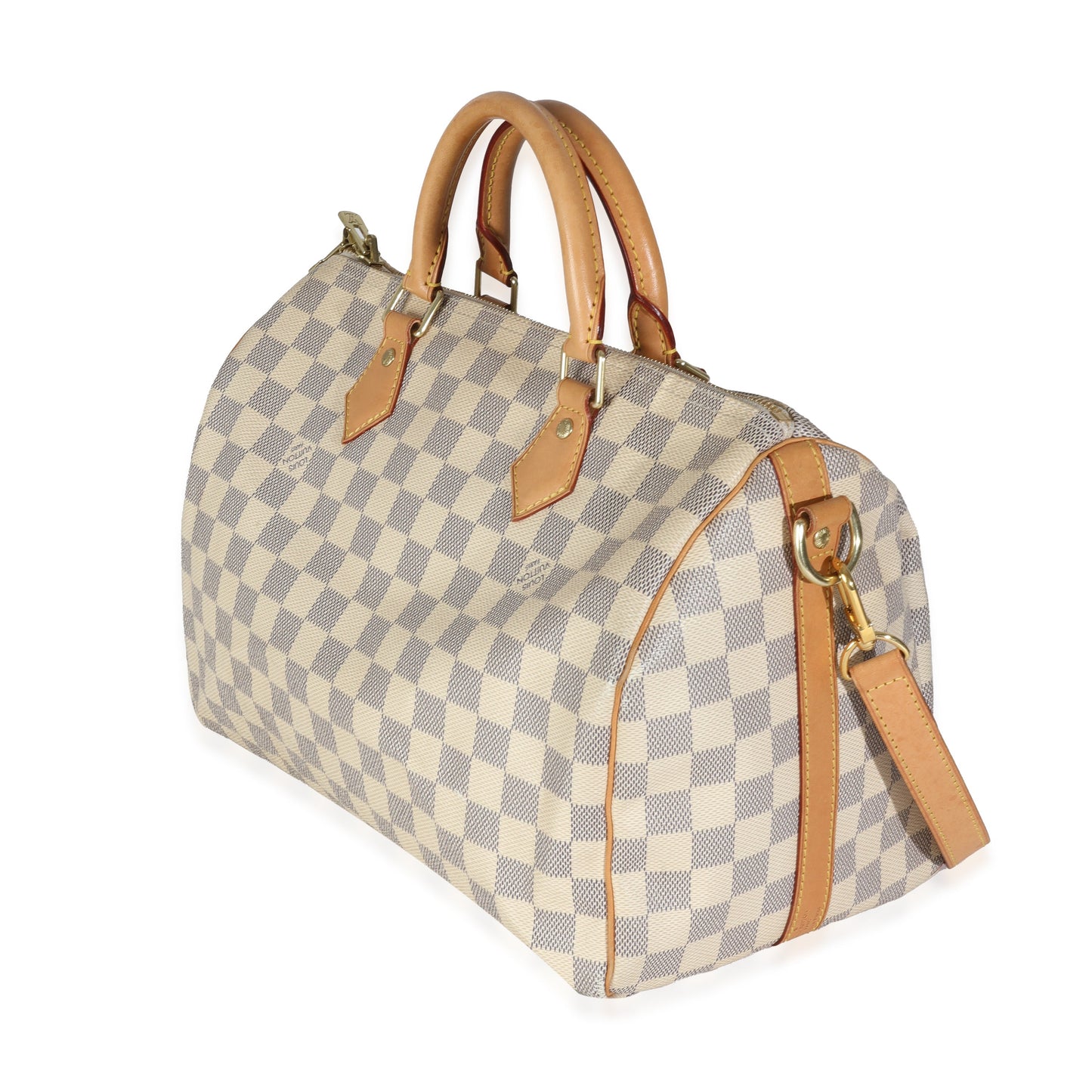 Louis Vuitton Damier Azur Speedy Bandouliere 30 Canvas Handbag