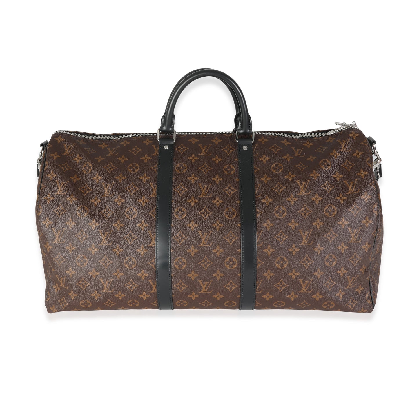 Louis Vuitton Macassar Keepall Bandouliere 55 Monogram Canvas Handbag