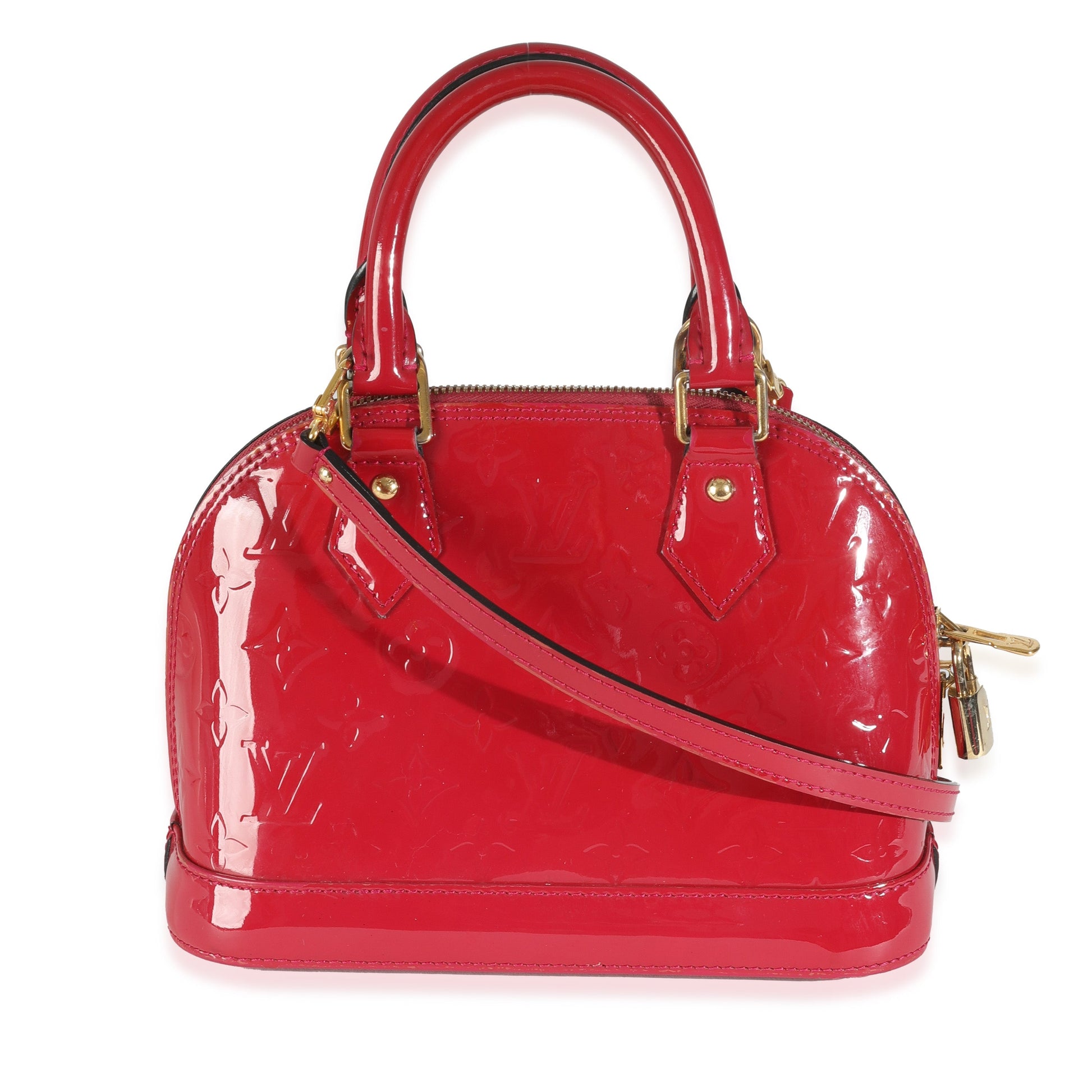 Louis Vuitton Indian Rose Vernis Alma BB Monogram Handbag