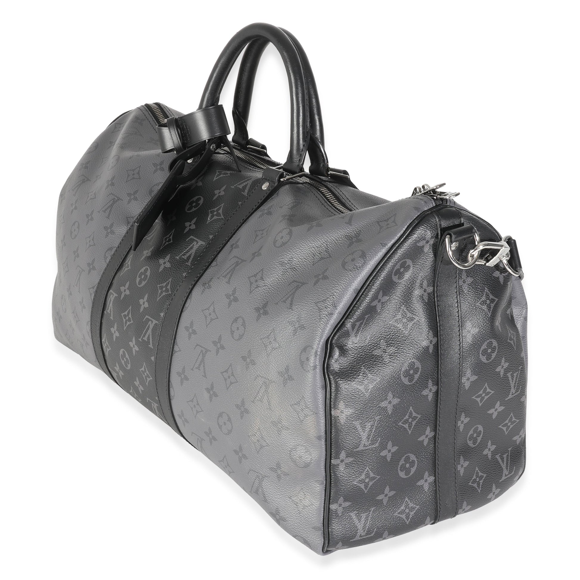 Louis Vuitton Reverse Eclipse Keepall Bandouliere 50 Monogram Canvas Handbag