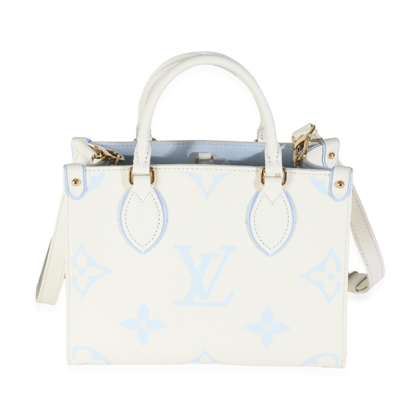 Louis Vuitton Latte Candy Giant Empreinte Onthego Monogram Blue Handbag