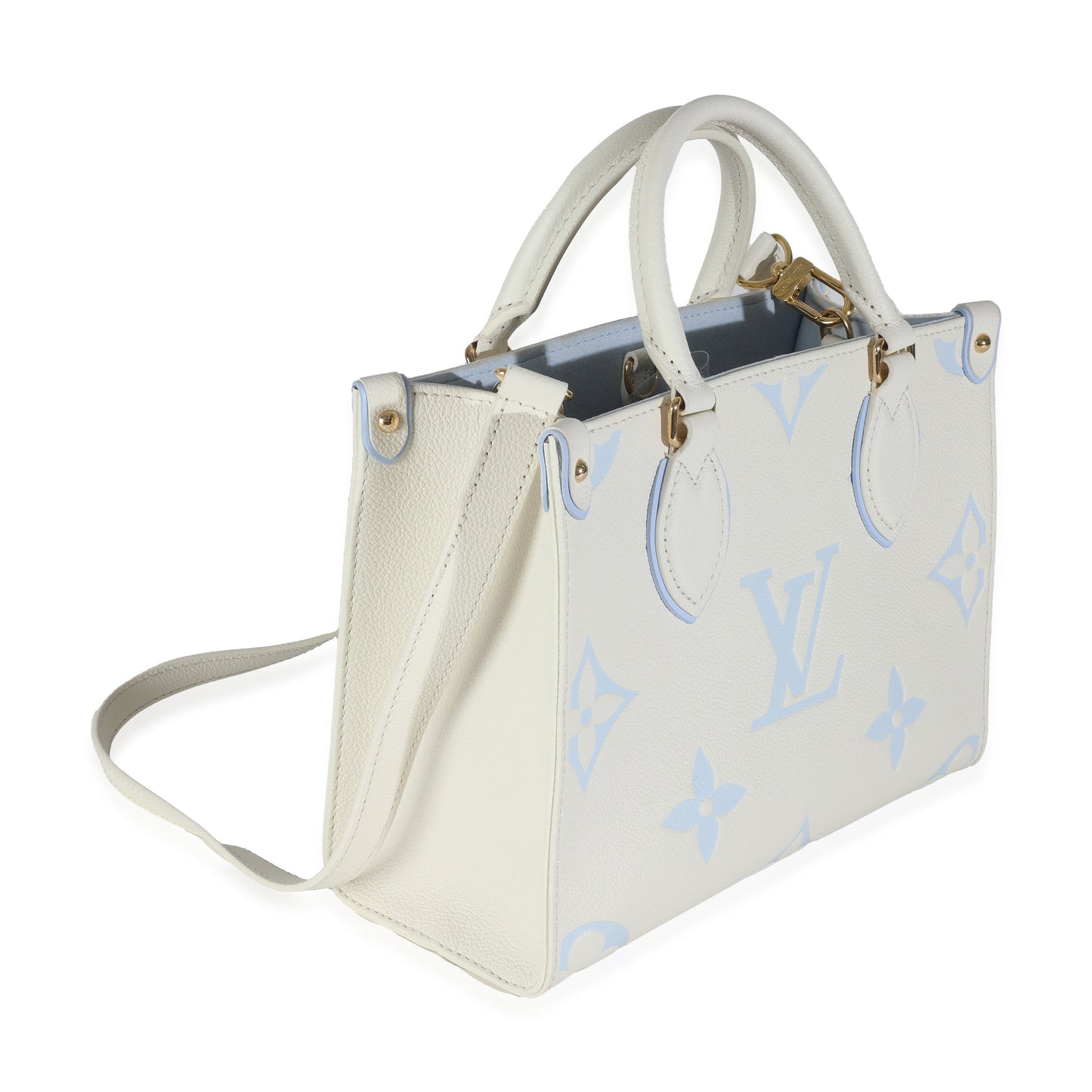 Louis Vuitton Latte Candy Giant Empreinte Onthego Monogram Blue Handbag