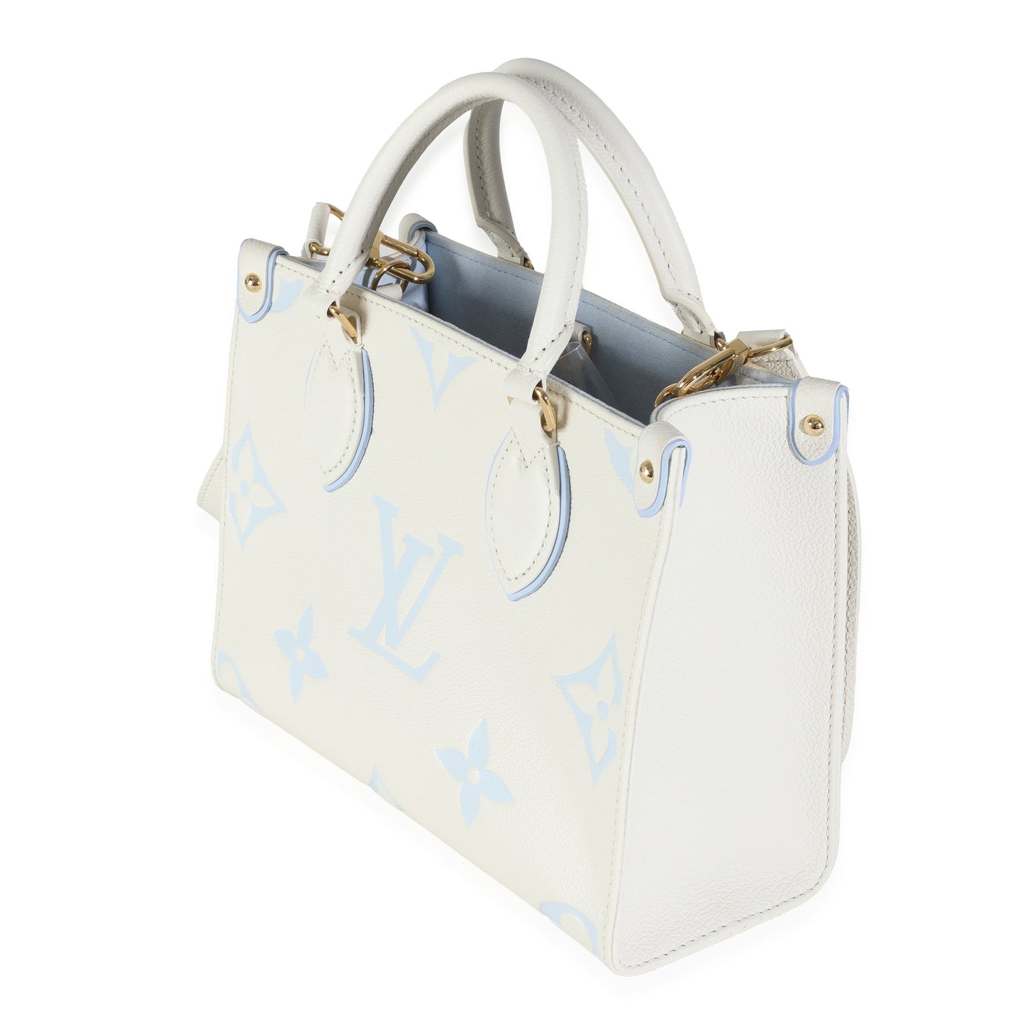 Louis Vuitton Latte Candy Giant Empreinte Onthego Monogram Blue Handbag