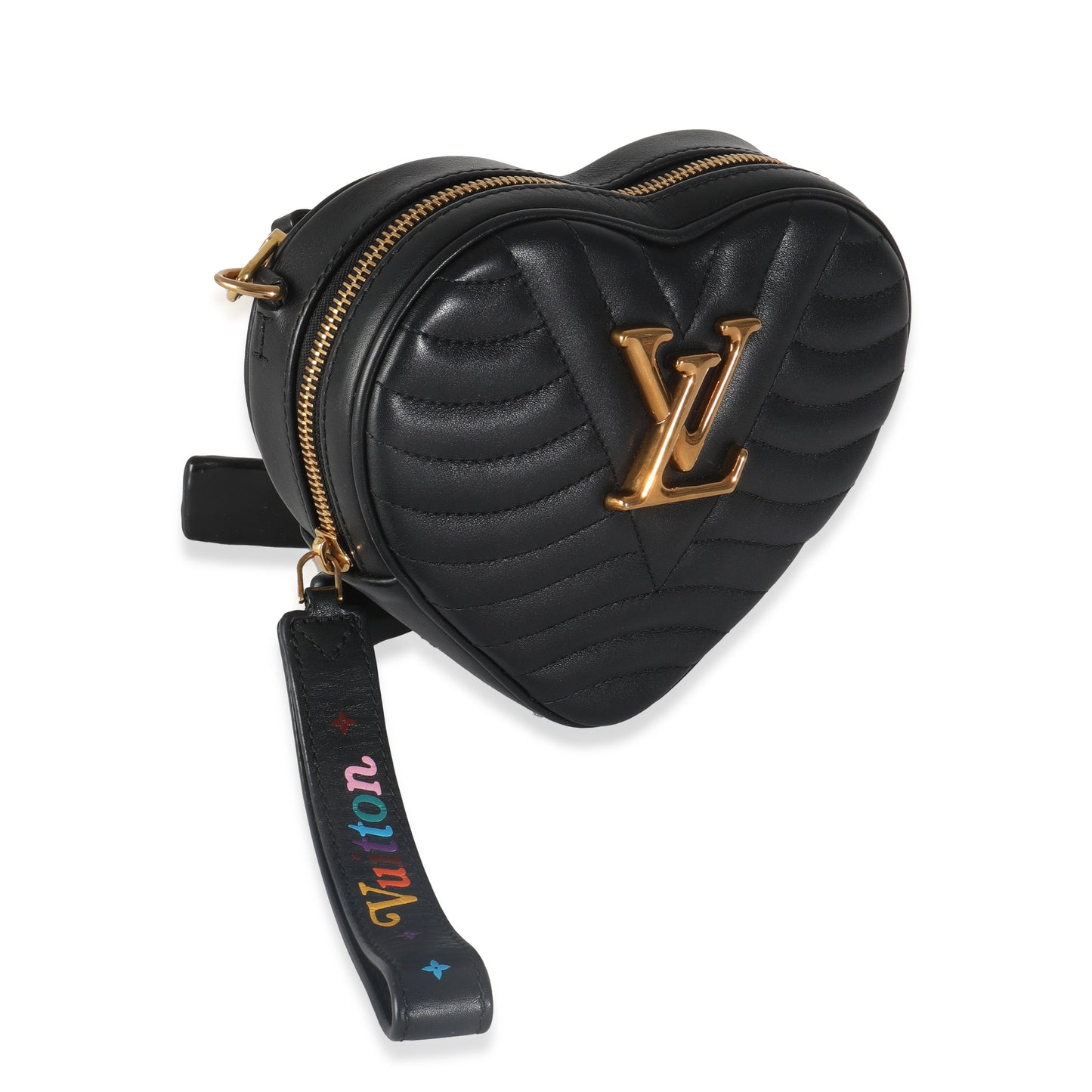 Louis Vuitton New Wave Heart Calfskin Black Handbag