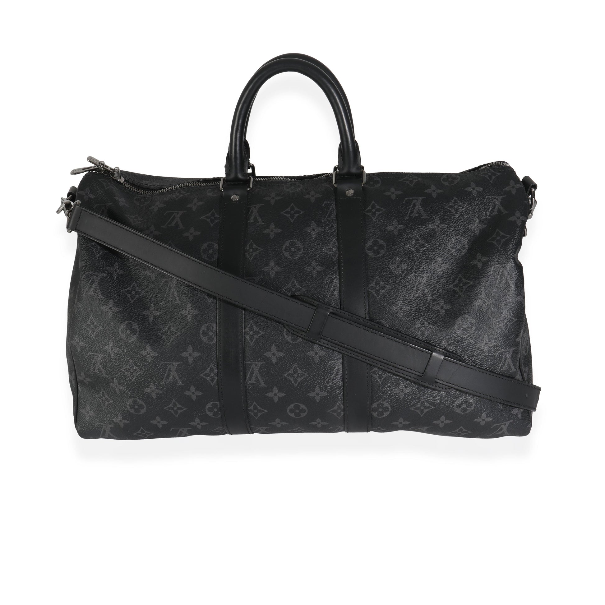 Louis Vuitton Eclipse Keepall Bandouliere 45 Monogram Canvas Handbag