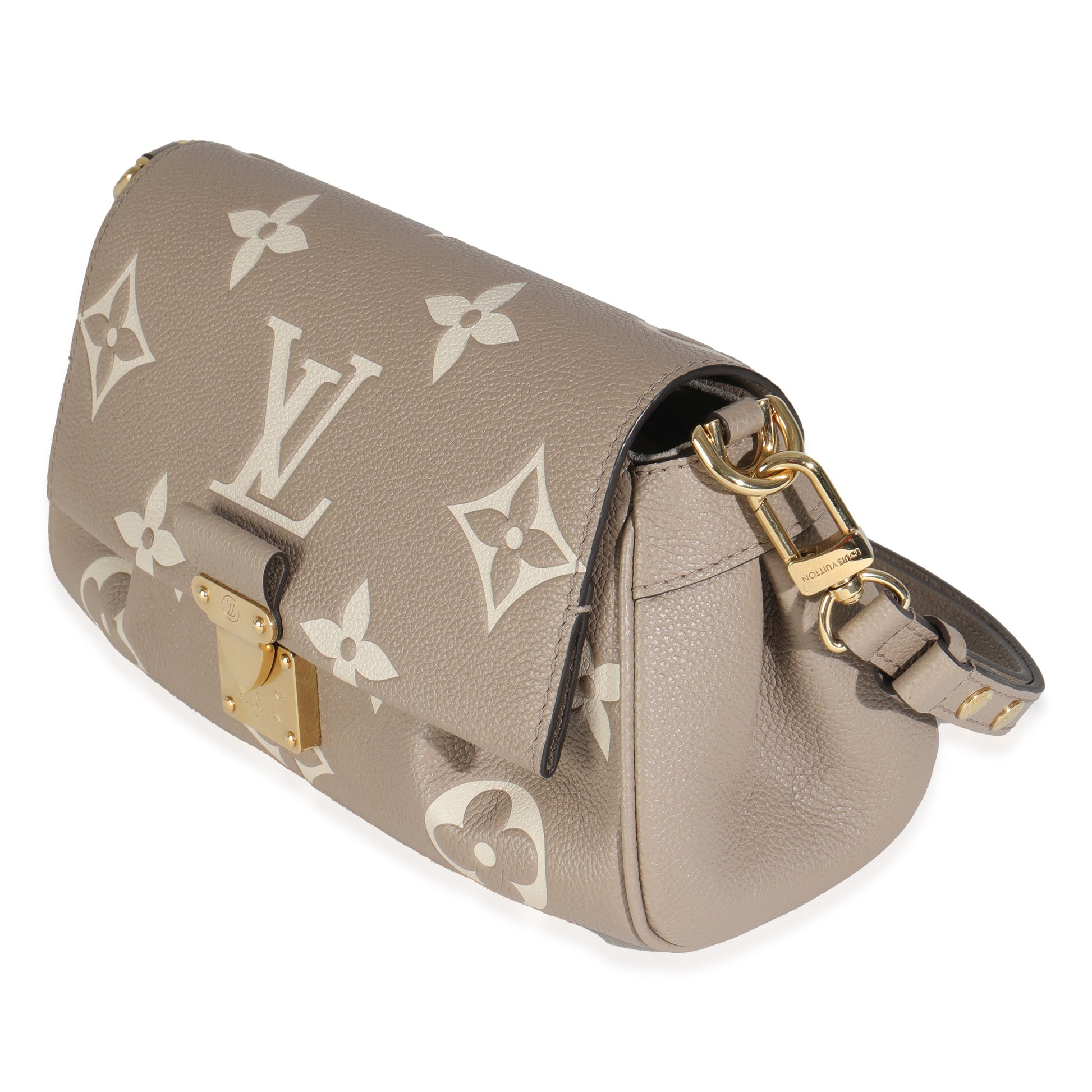 Louis Vuitton Tourterelle Creme Empreinte Giant Favorite Monogram Handbag