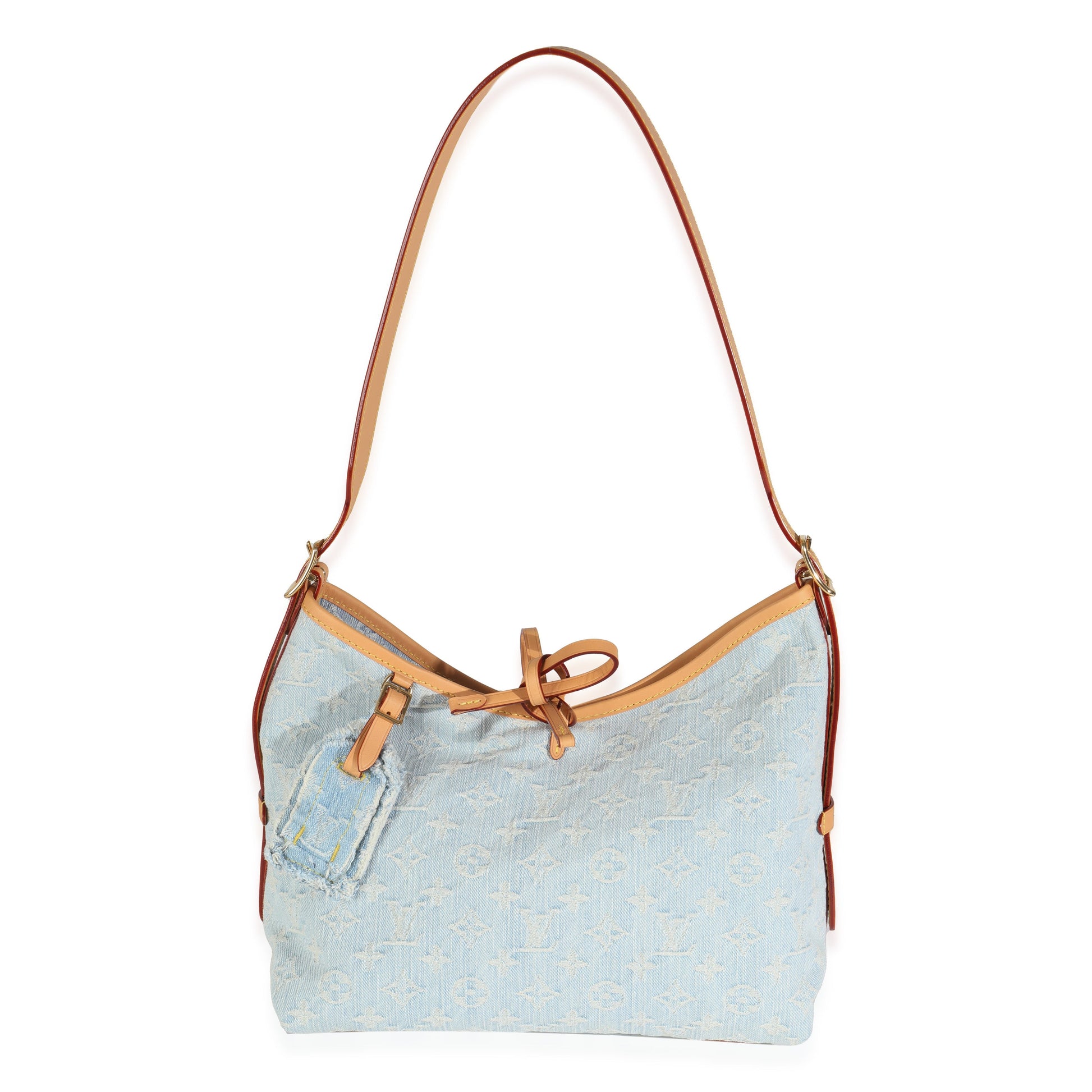 Louis Vuitton Sky Carryall PM Monogram Denim Blue Handbag