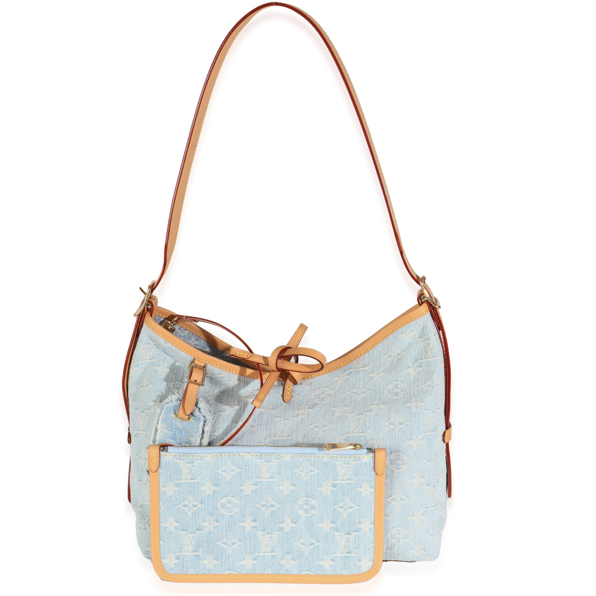 Louis Vuitton Sky Carryall PM Monogram Denim Blue Handbag