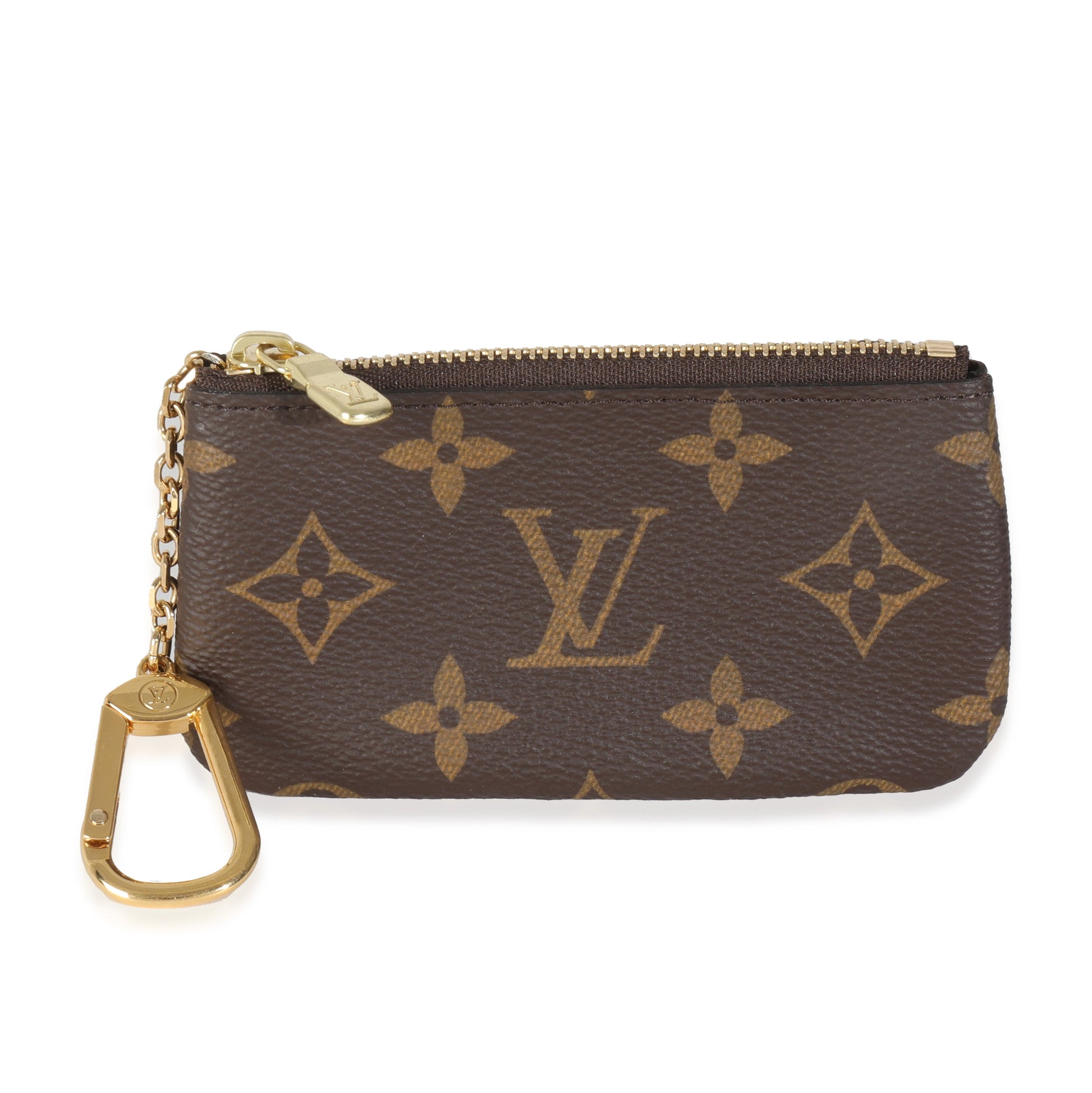 Louis Vuitton Key Pouch Monogram Canvas Handbag Key Pouch