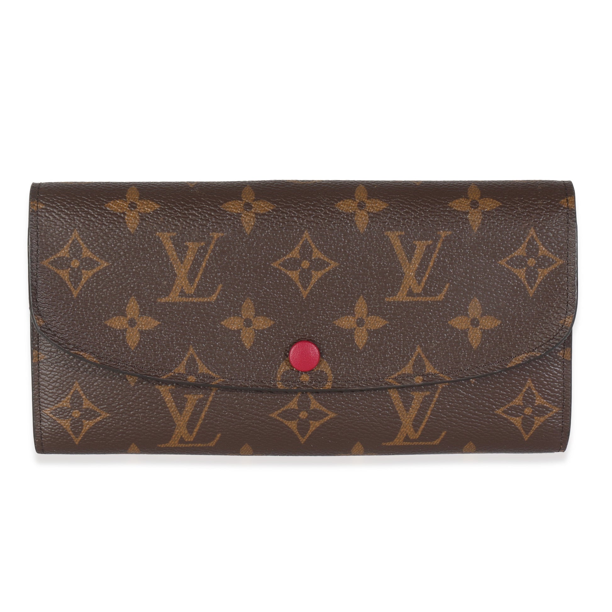 Louis Vuitton Fuchsia Emilie Monogram Canvas Wallet Case
