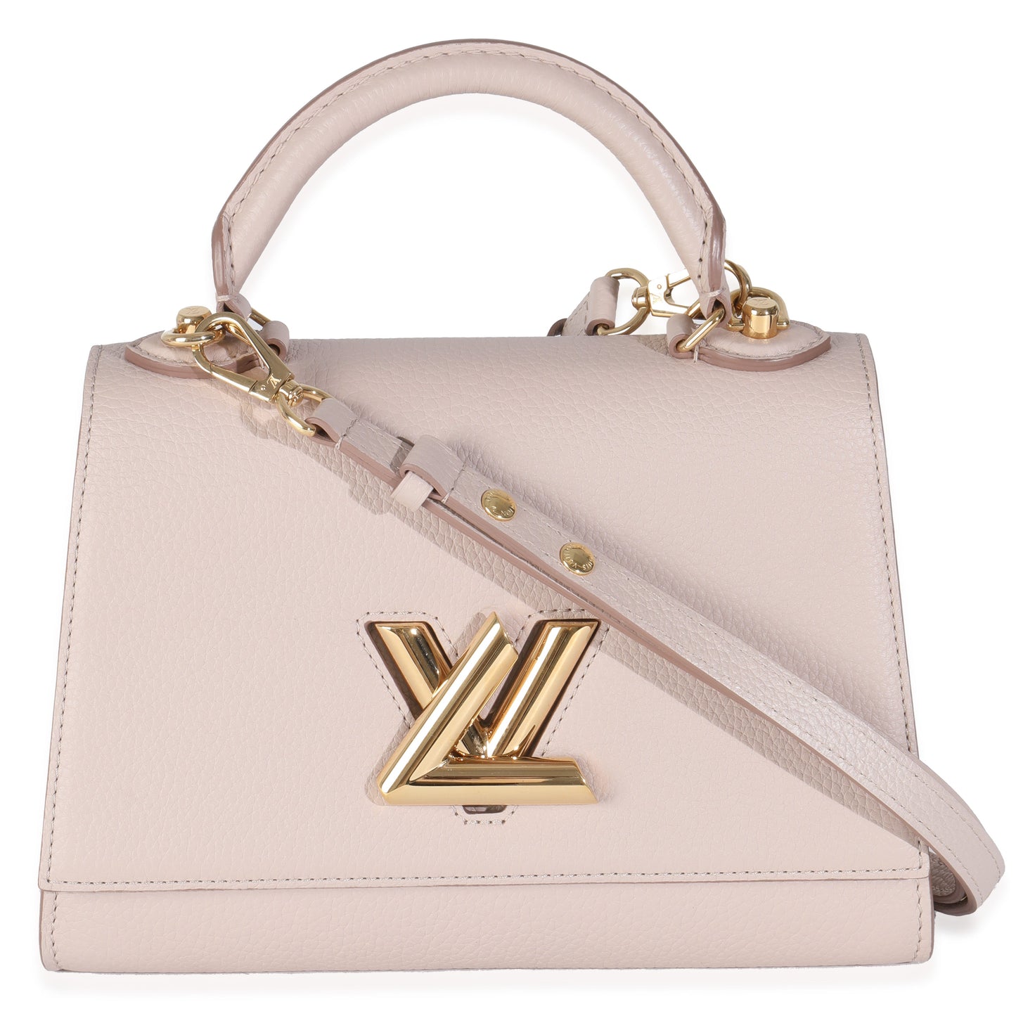 Louis Vuitton Greige Taurillon Twist One Handle Handbag