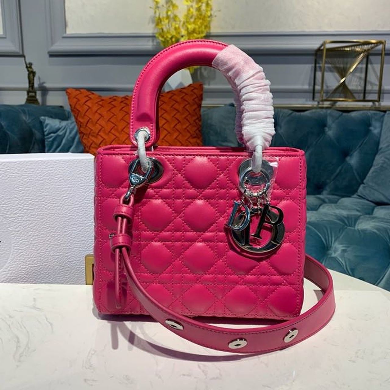 MeTop Qualityum Lady SiTop Qualityer Pink Handbag