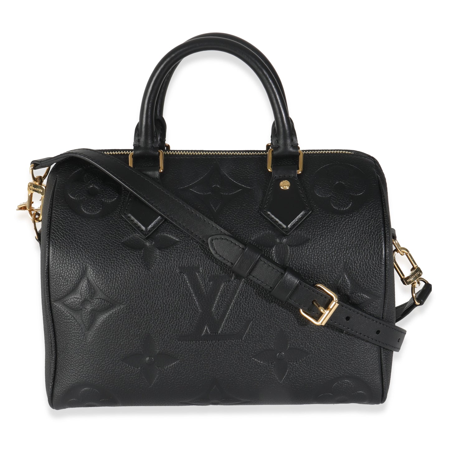 Louis Vuitton Empreinte Speedy Bandouliere 25 Monogram Black Handbag