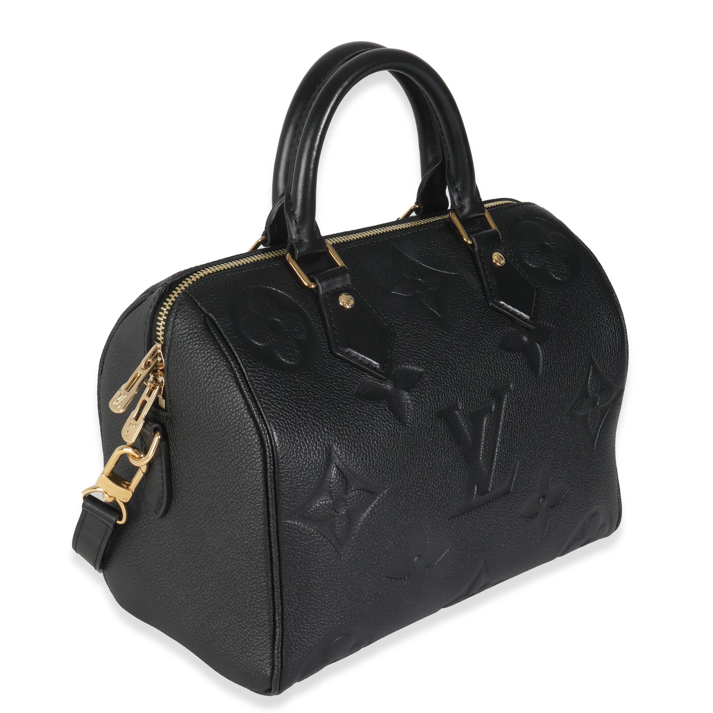 Louis Vuitton Empreinte Speedy Bandouliere 25 Monogram Black Handbag