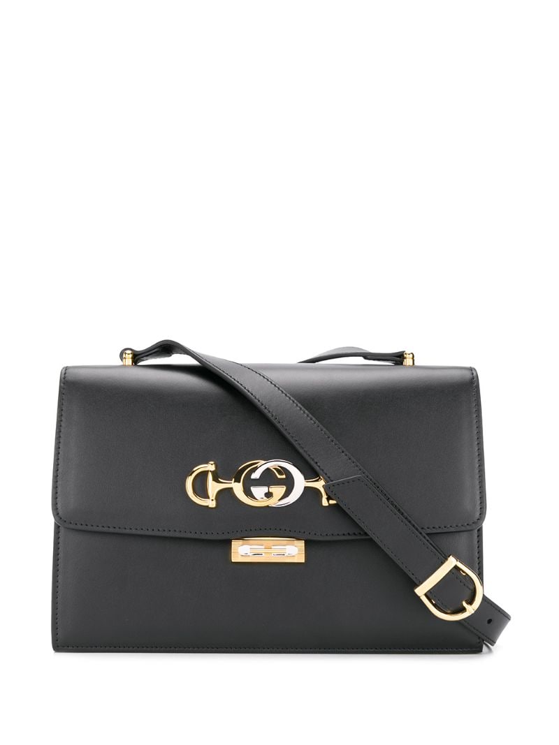 Gucci - Zumi crossbody bag - women - Leather - One Size - Black
