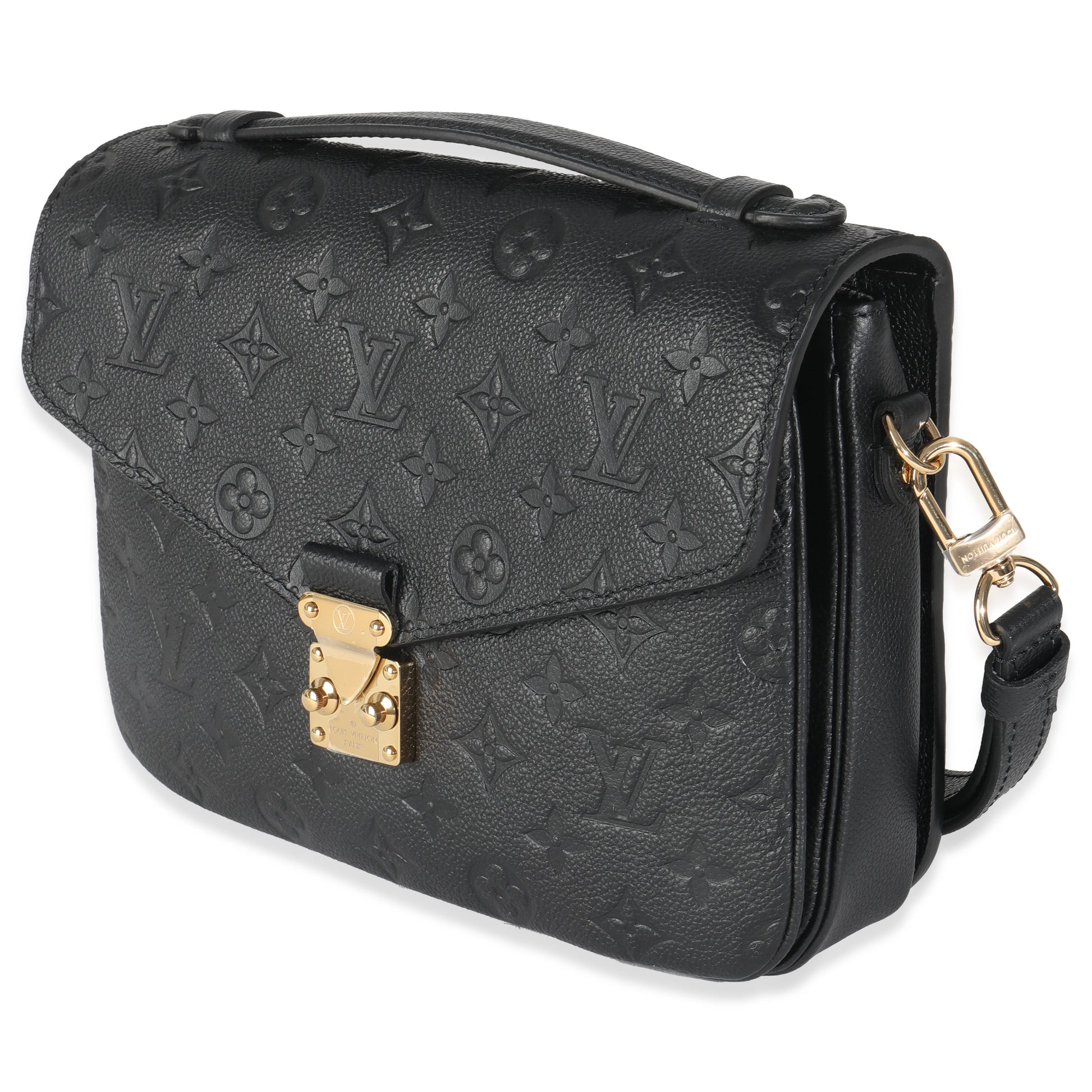 Louis Vuitton Empreinte Pochette Metis Monogram Black Clutch Bag