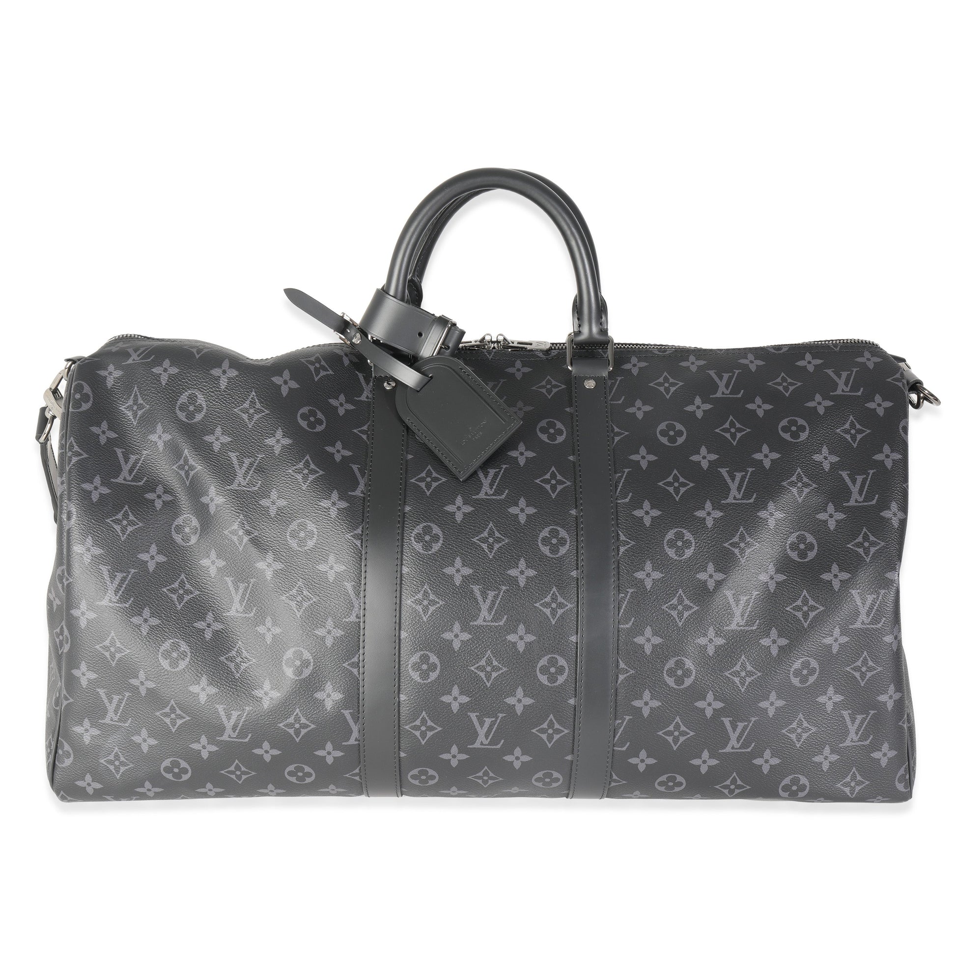 Louis Vuitton Eclipse Keepall Bandouliere 55 Monogram Canvas Handbag