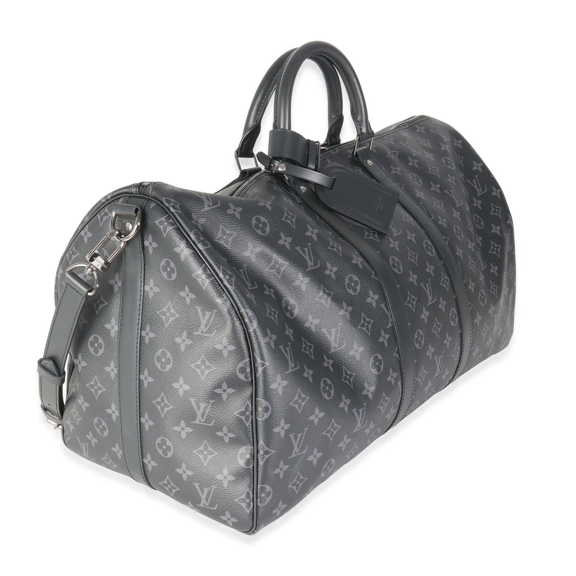 Louis Vuitton Eclipse Keepall Bandouliere 55 Monogram Canvas Handbag
