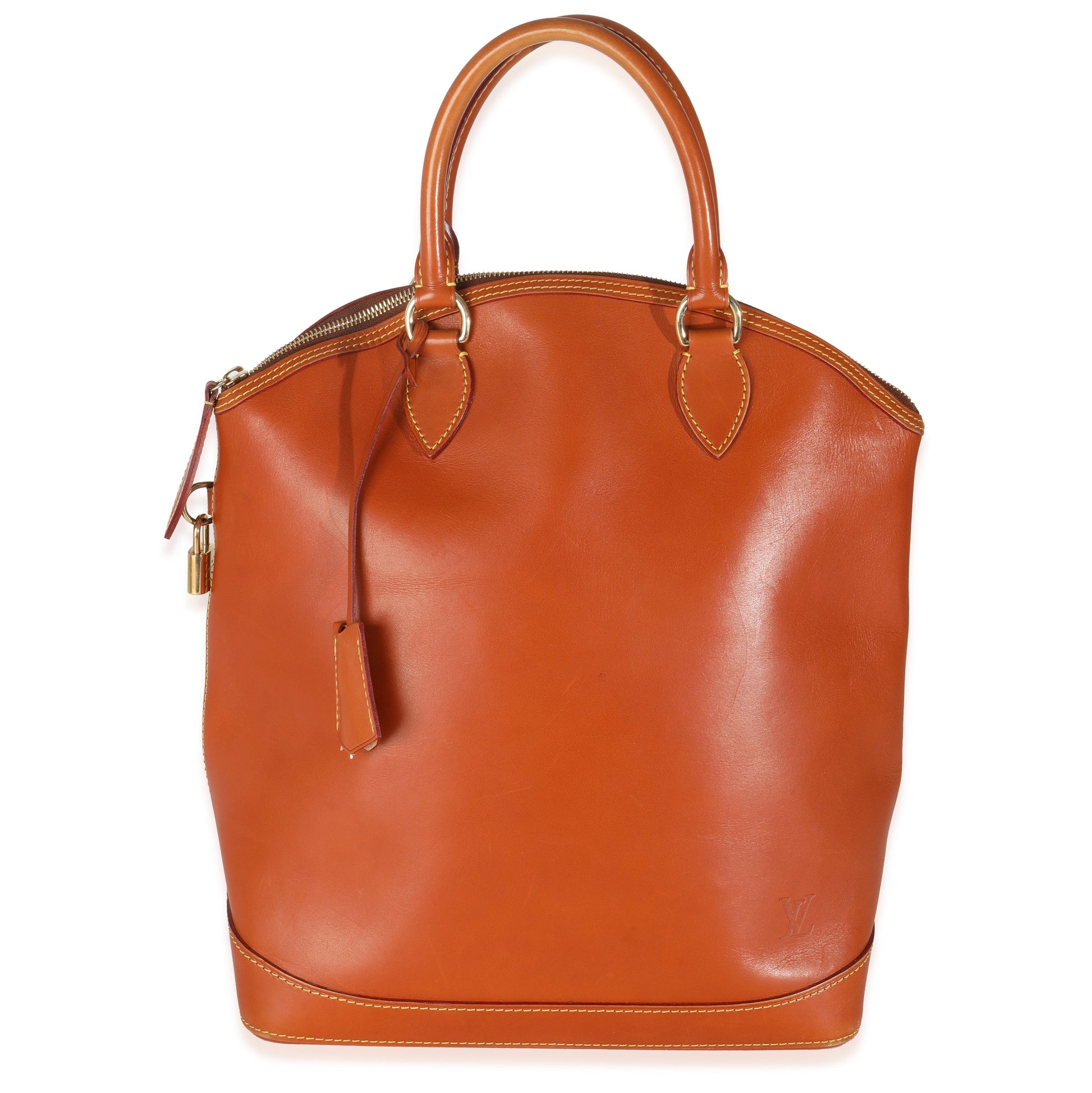 Louis Vuitton Caramel Nomade Vertical Lockit Calfskin Handbag