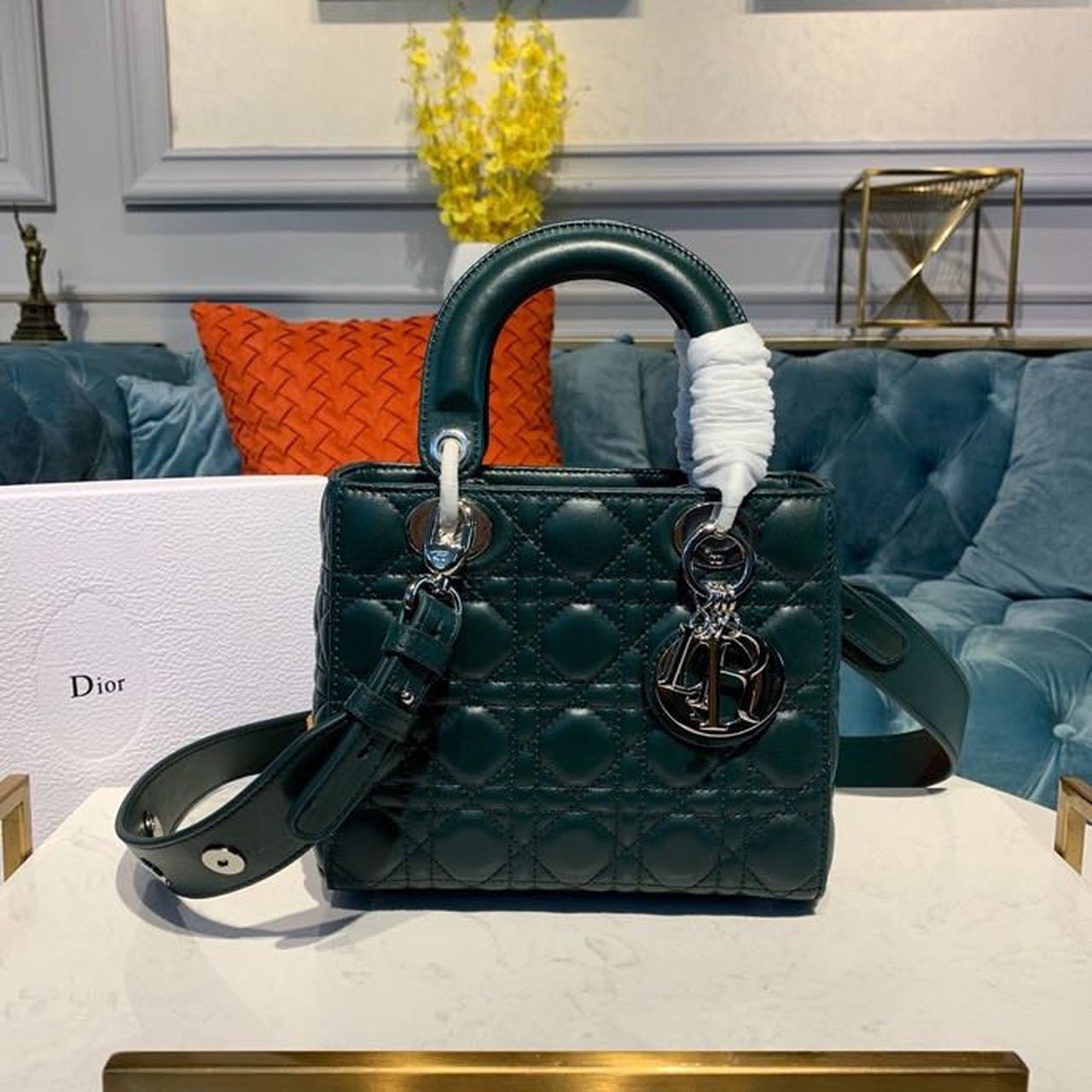 Lady SiTop Qualityer Hardware Forest Green Small Handbag