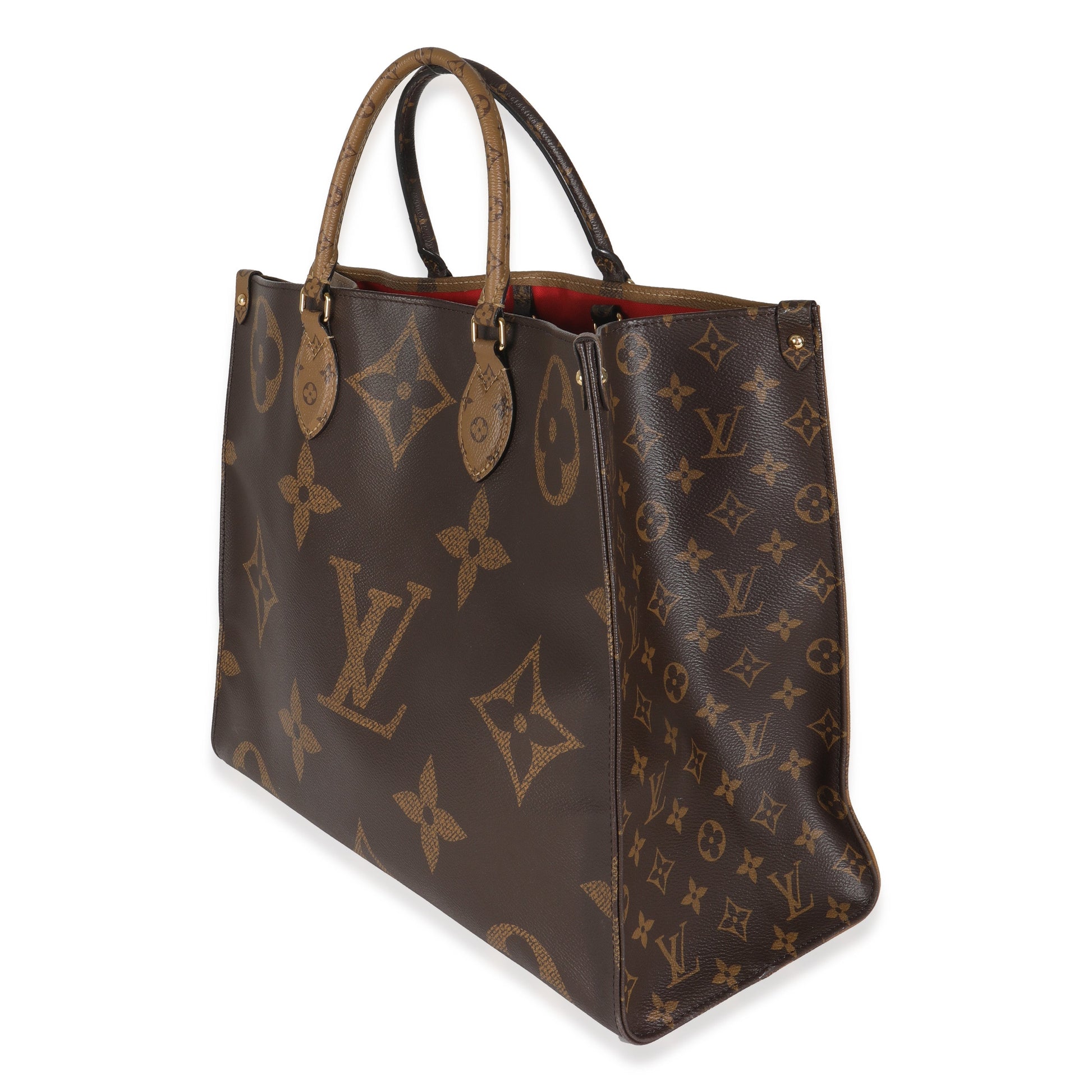 Louis Vuitton Reverse Onthego GM Monogram Canvas Handbag 3