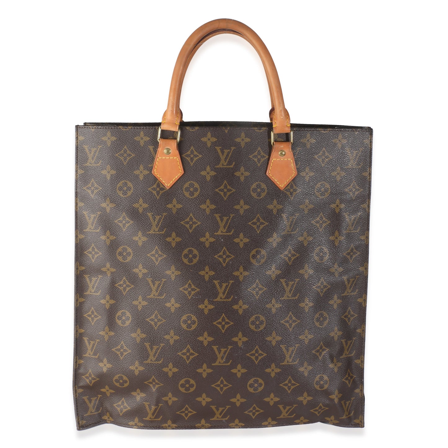 Louis Vuitton Sac Plat Monogram Canvas Handbag