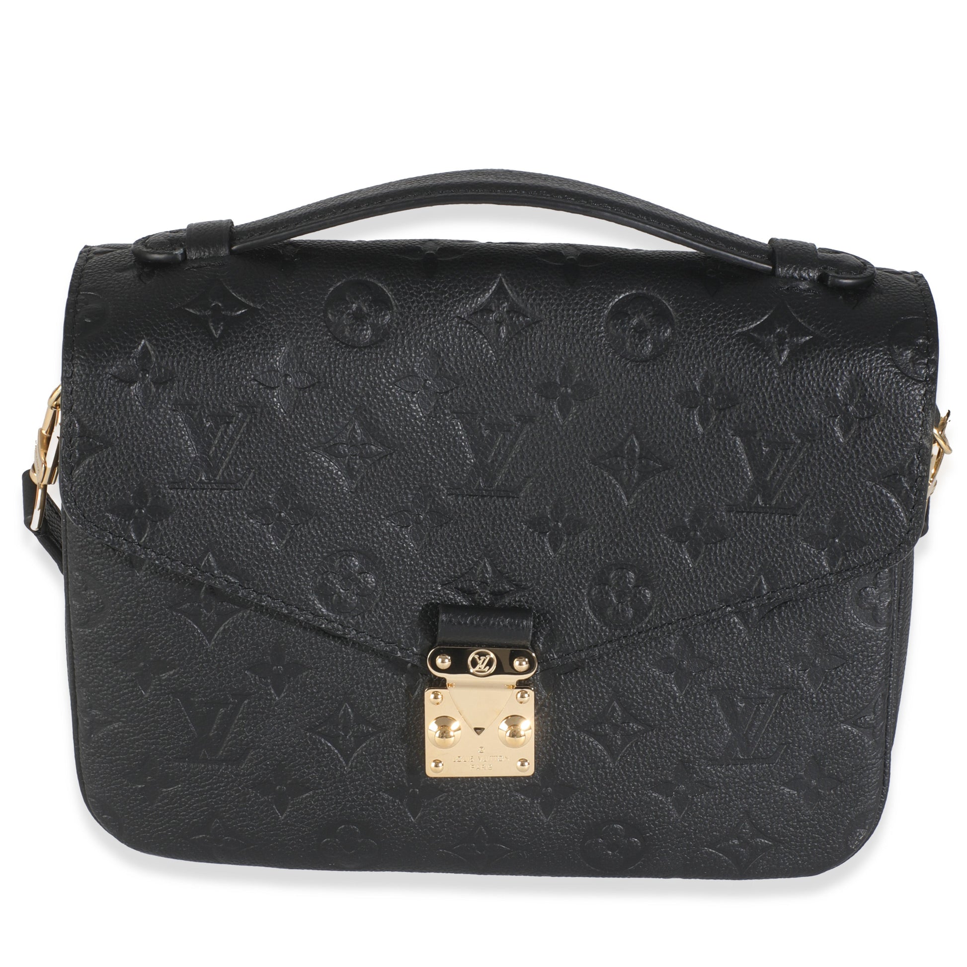 Louis Vuitton Empreinte Pochette Metis Monogram Black Clutch Bag Pochette Metis