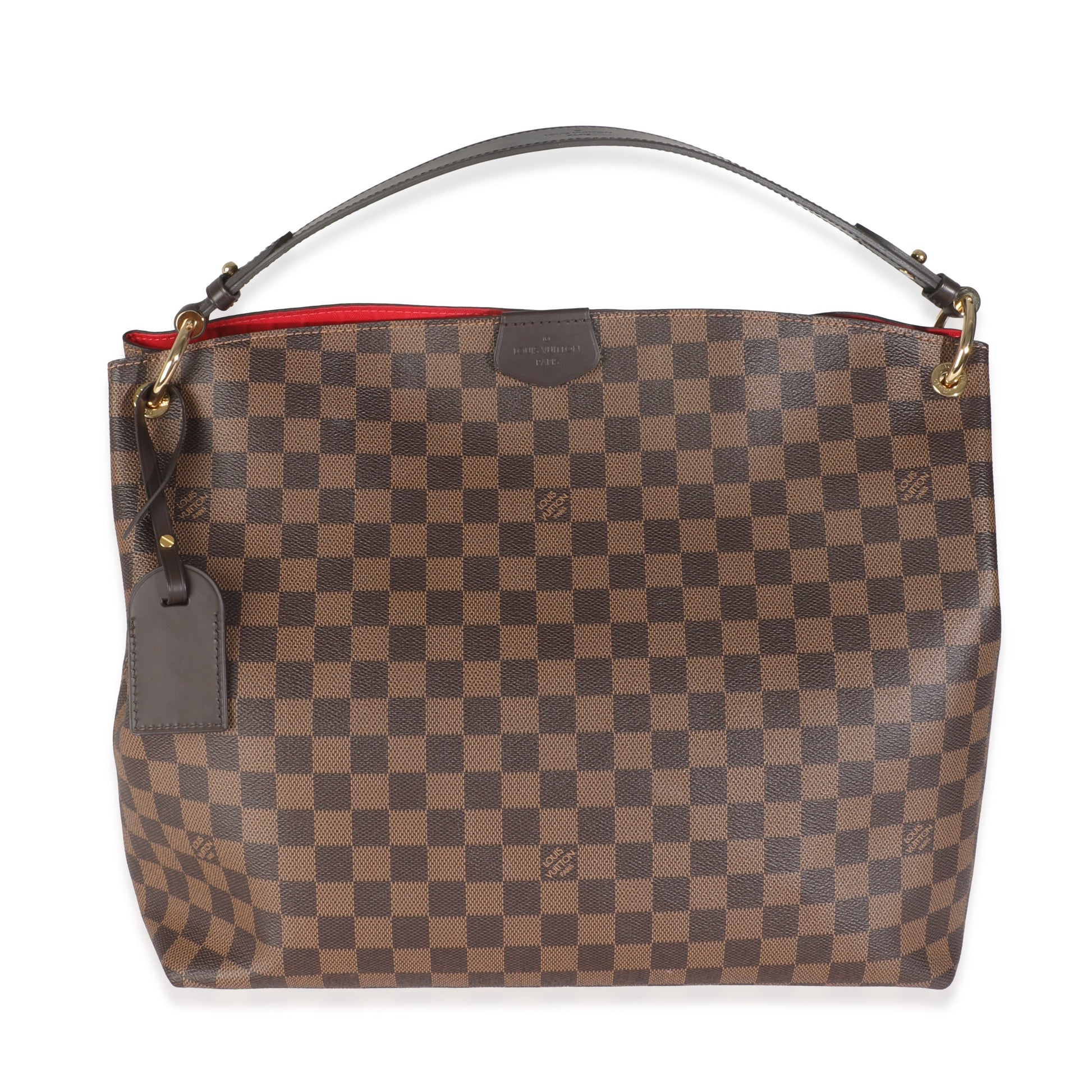 Louis Vuitton Damier Ebene Graceful MM Canvas Handbag