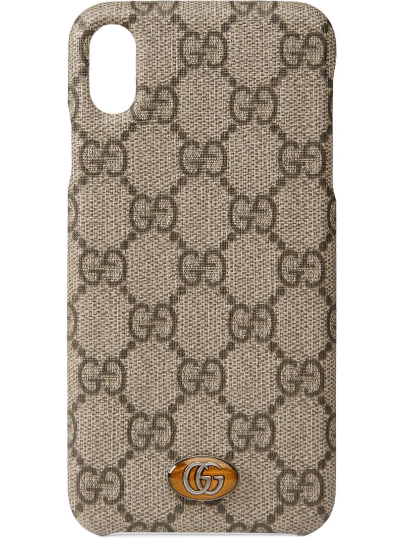 Gucci - Ophidia iPhone XS Max case - men - Canvas - One Size - Neutrals