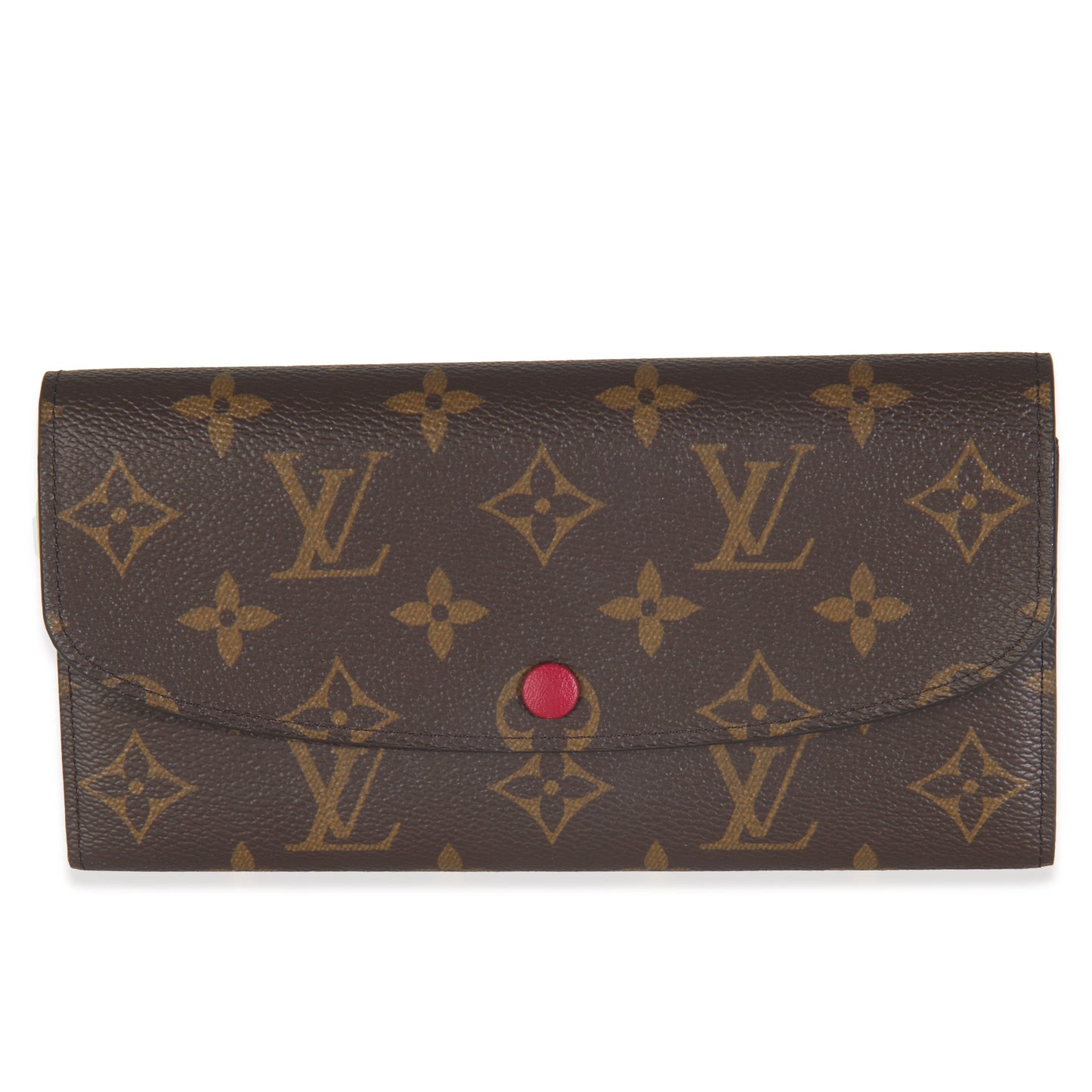 Louis Vuitton Fuchsia Emilie Monogram Canvas Wallet Case 3