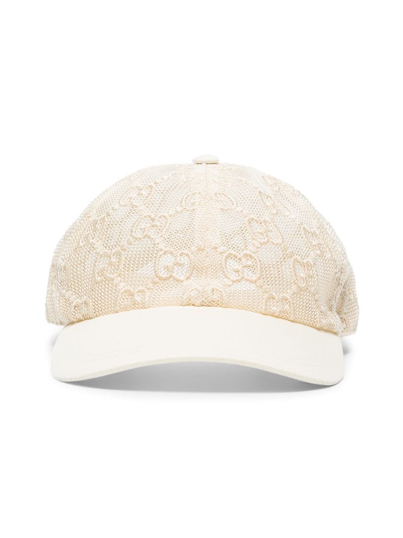 Gucci - Chivali mesh baseball cap - women - Polyamide - L - White